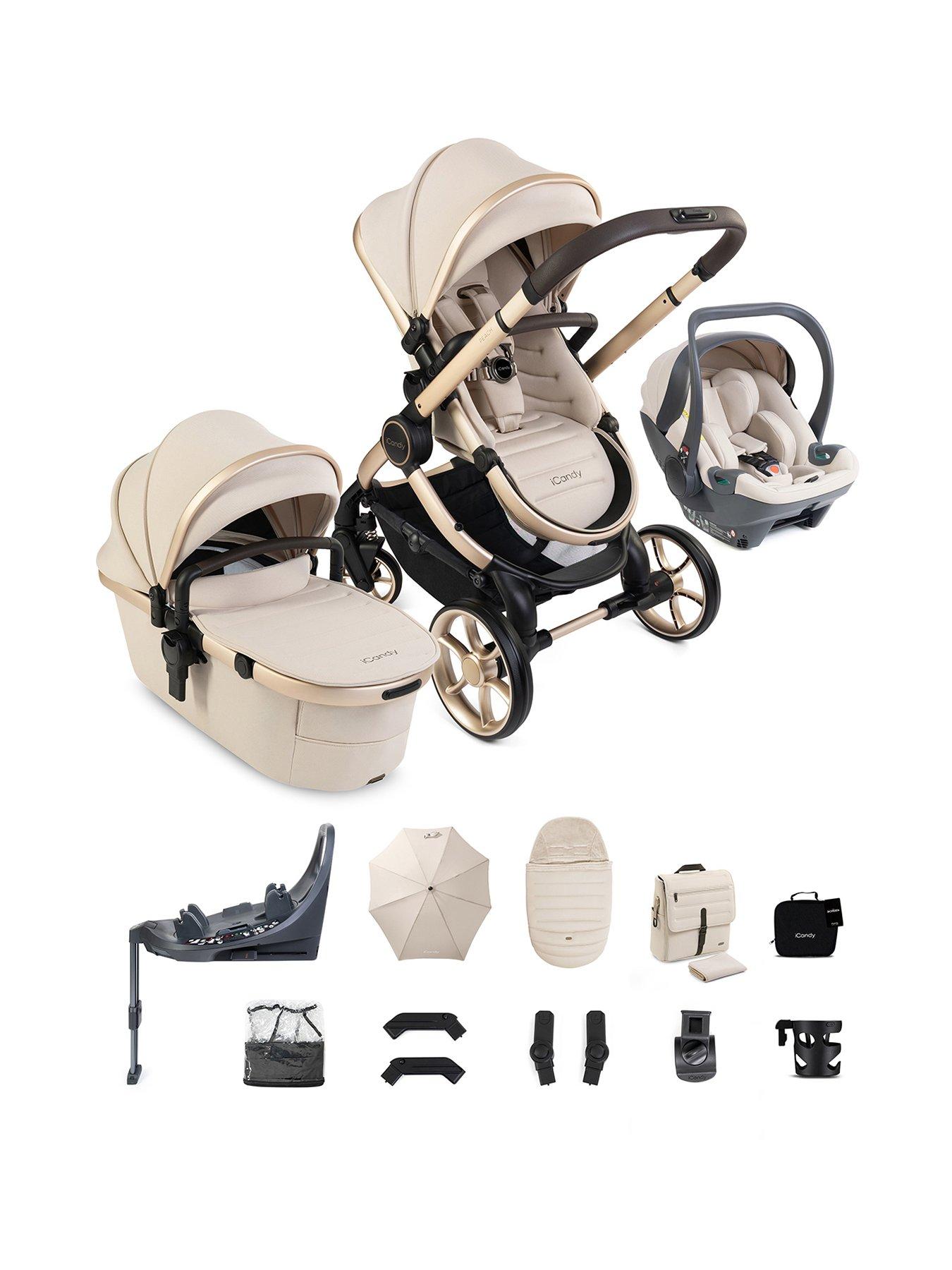 iCandy Peach 8 Editions Travel System with Sandstone Cocoon 360 - Biscotti