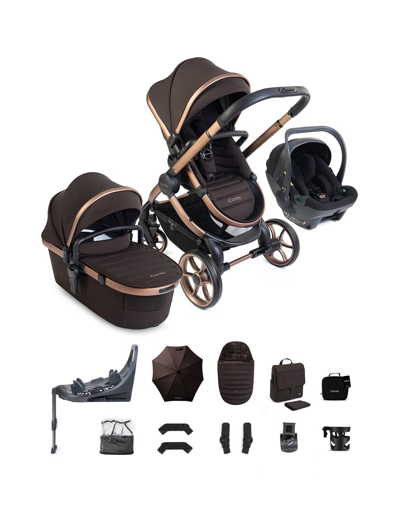 Image 1 of 5 of iCandy Peach 8 Editions Travel System with Black Cocoon 360 - Pecan