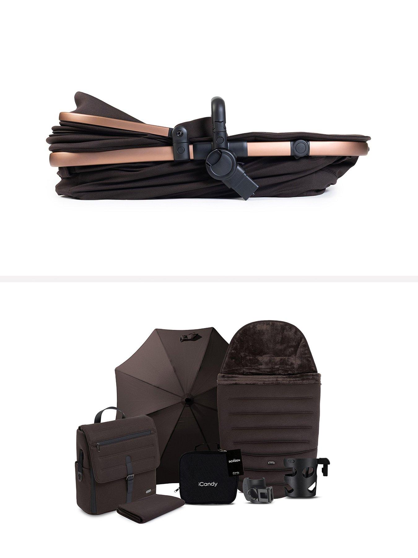Image 4 of 5 of iCandy Peach 8 Editions Travel System with Black Cocoon 360 - Pecan