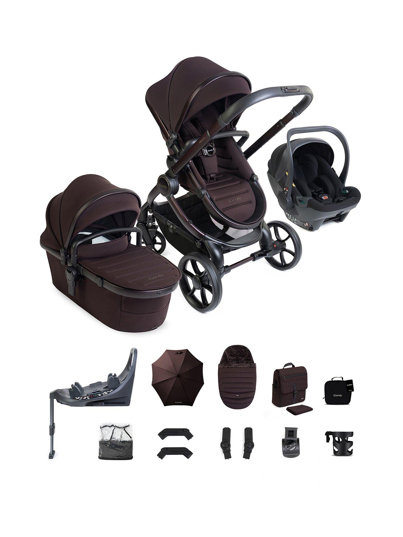 Image 1 of 8 of iCandy Peach 8 Editions Travel System with Black Cocoon 360 - Coffee Bean