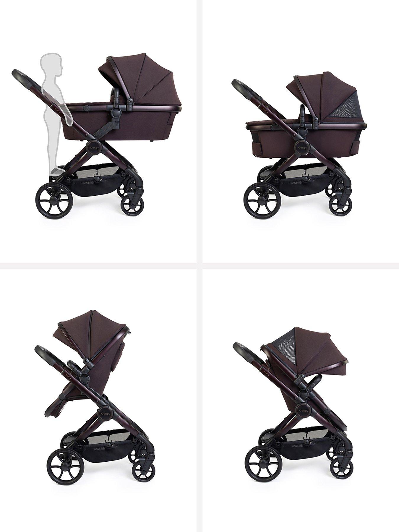 Image 2 of 8 of iCandy Peach 8 Editions Travel System with Black Cocoon 360 - Coffee Bean