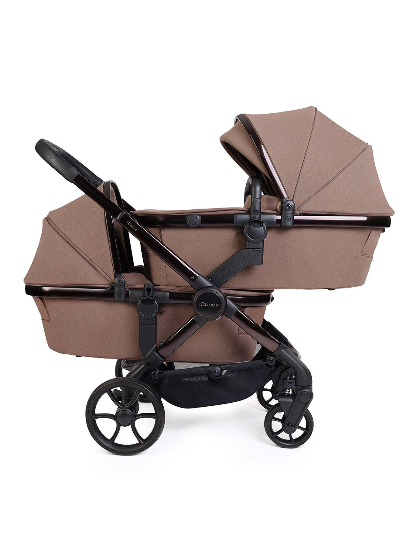  image of icandy-peach-8-twin-complete-pushchair-editions-bundle-coco