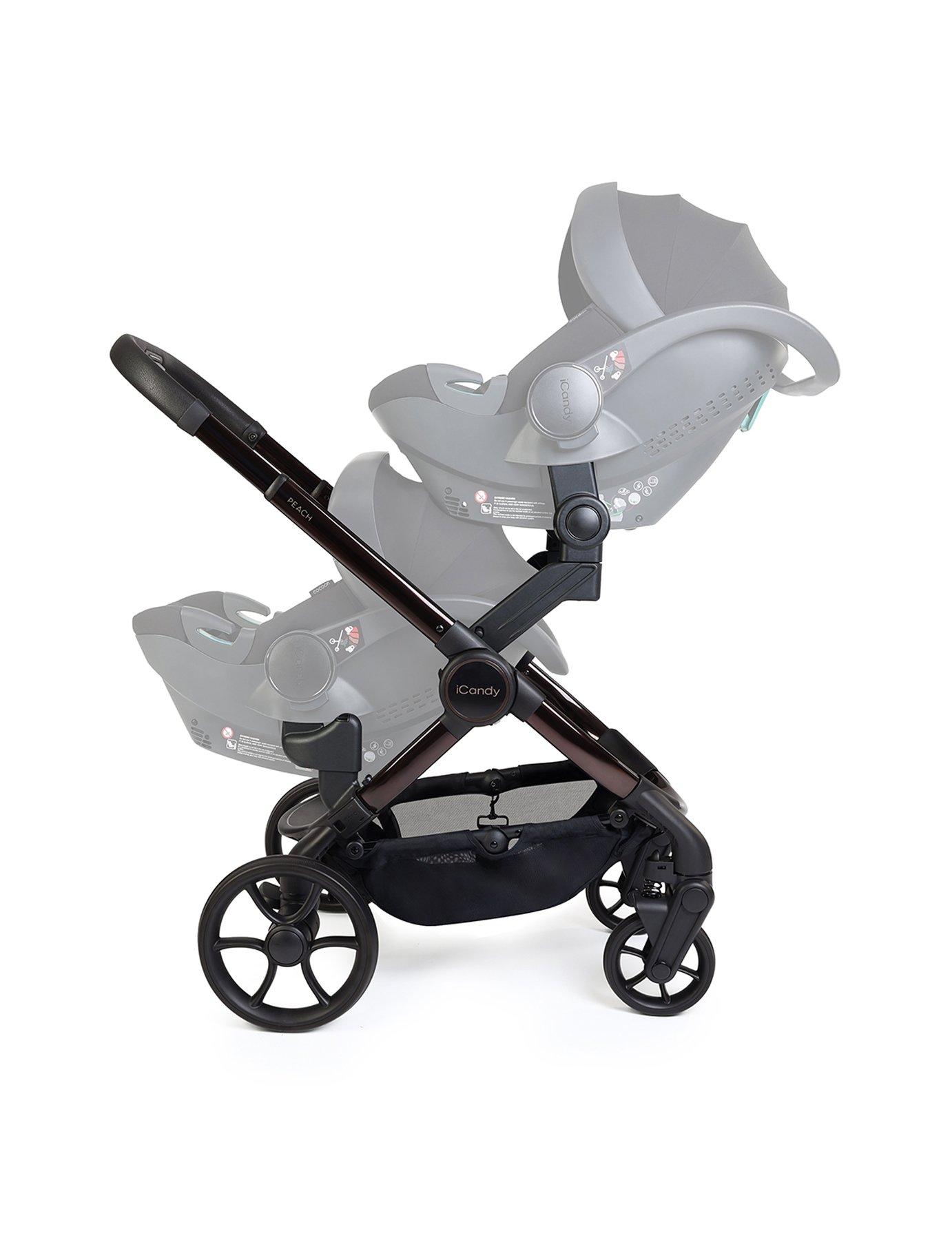  image of icandy-peach-8-twin-complete-pushchair-editions-bundle-coco