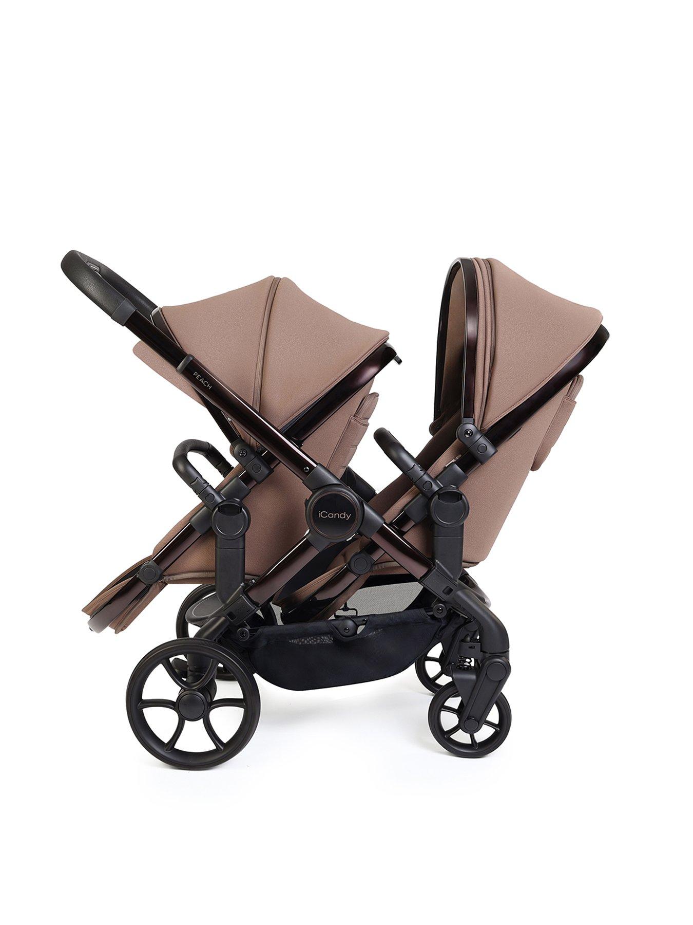  image of icandy-peach-8-twin-complete-pushchair-editions-bundle-coco