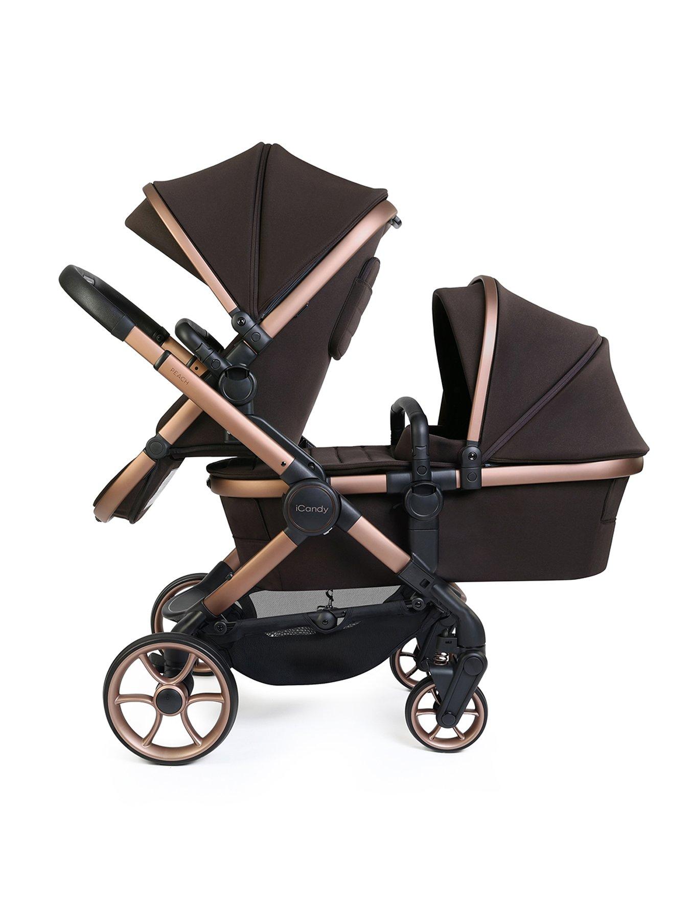 Image 2 of 7 of iCandy Peach 8 Double Complete Pushchair Editions Bundle - Pecan