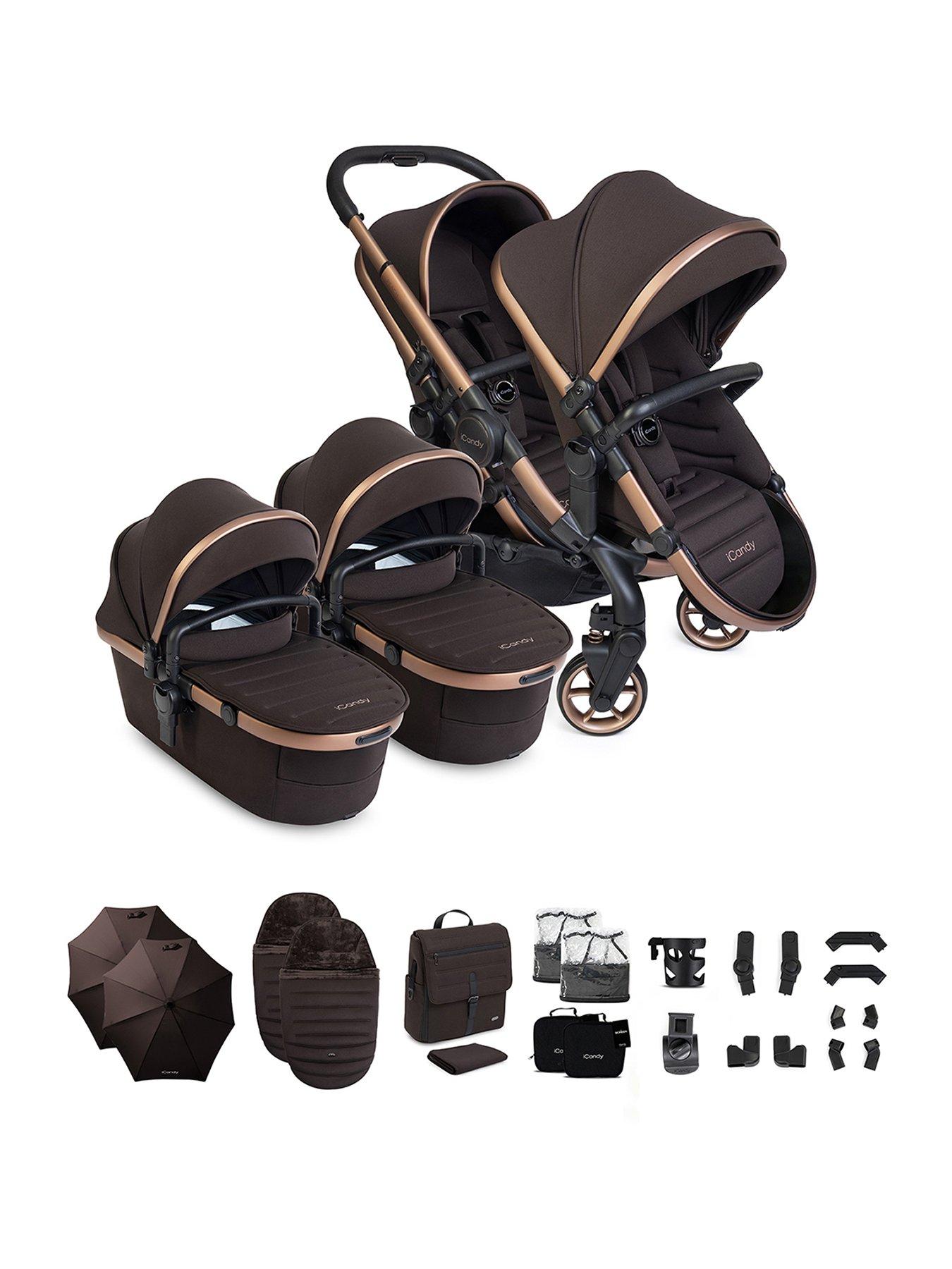 iCandy Peach 8 Twin Complete Pushchair Editions Bundle - Pecan