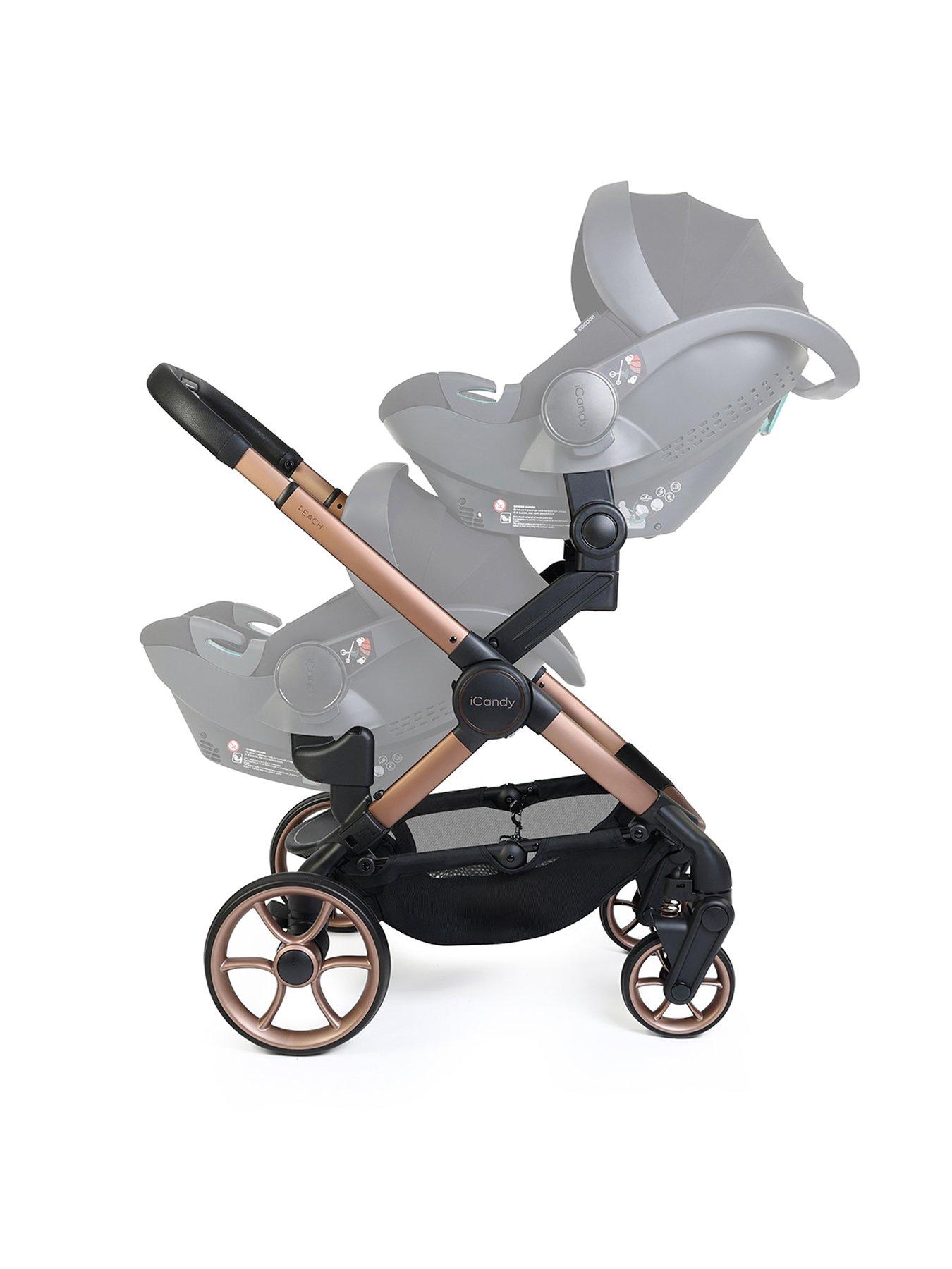 Image 3 of 7 of iCandy Peach 8 Twin Complete Pushchair Editions Bundle - Pecan