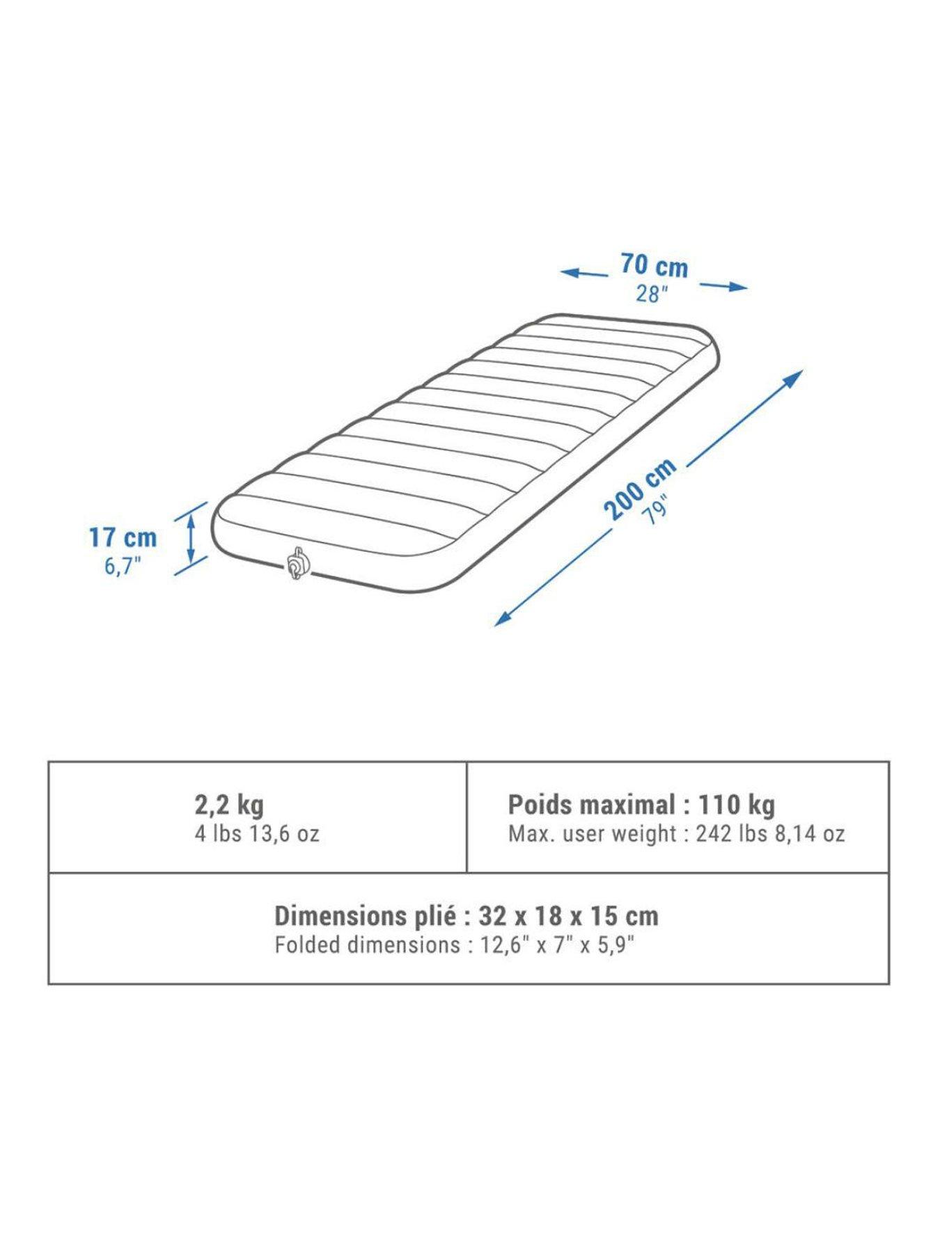 Image 6 of 6 of Decathlon MATTRESS AIR COMFORT 70