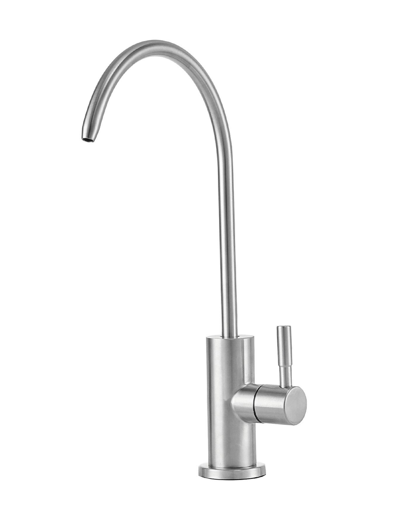 Image 3 of 7 of Living and Home Silver Stainless Steel Brushed Kitchen Tap Kitchen Water Filter Faucet