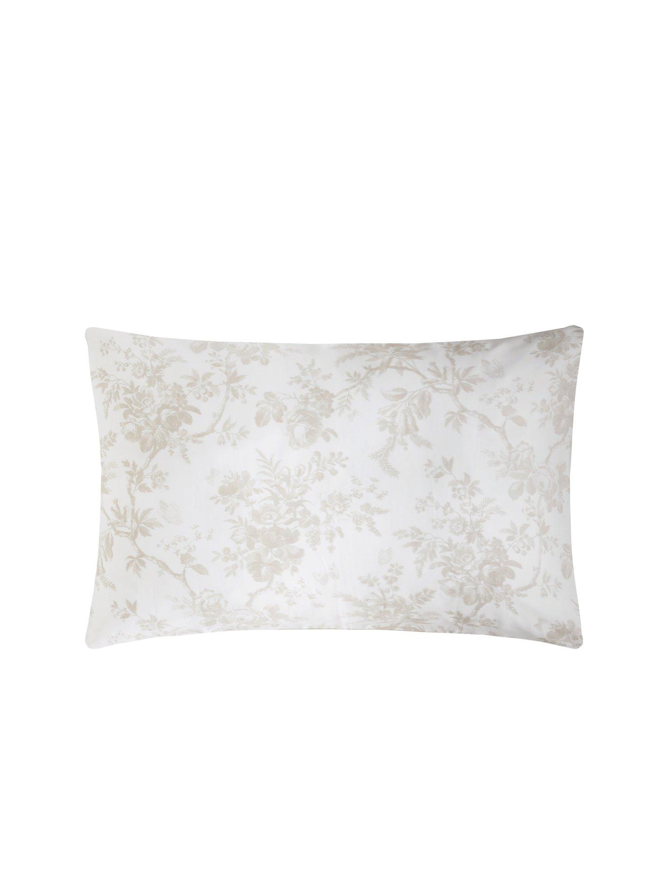 Image 3 of 6 of Laura Ashley Walled Garden Quilt Set Dove Grey