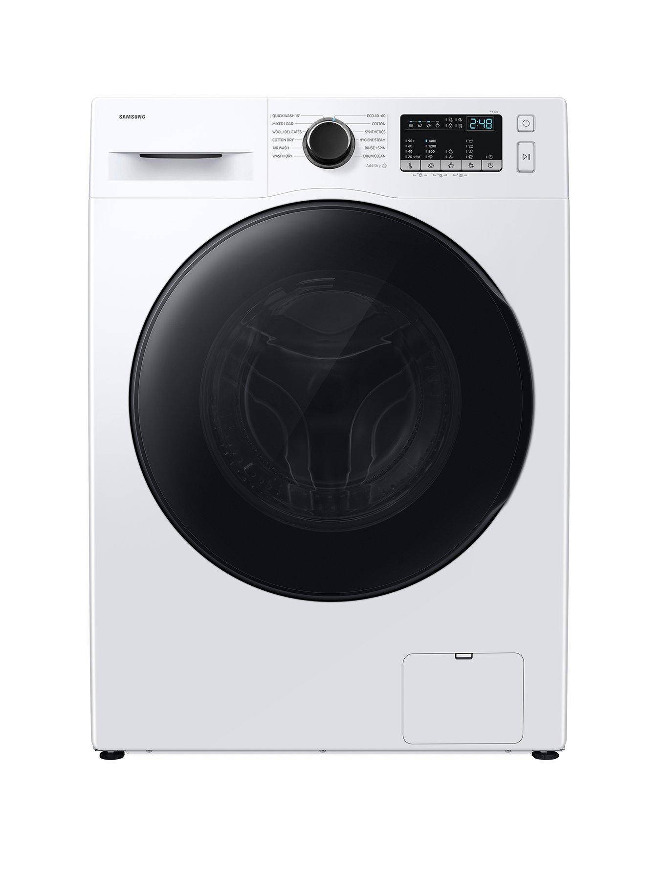 Samsung Series 4 Hygiene Steam WD80HG4U04BEEU 8kg Load, 6kg Dry, 1400rpm Spin Washer Dryer - White