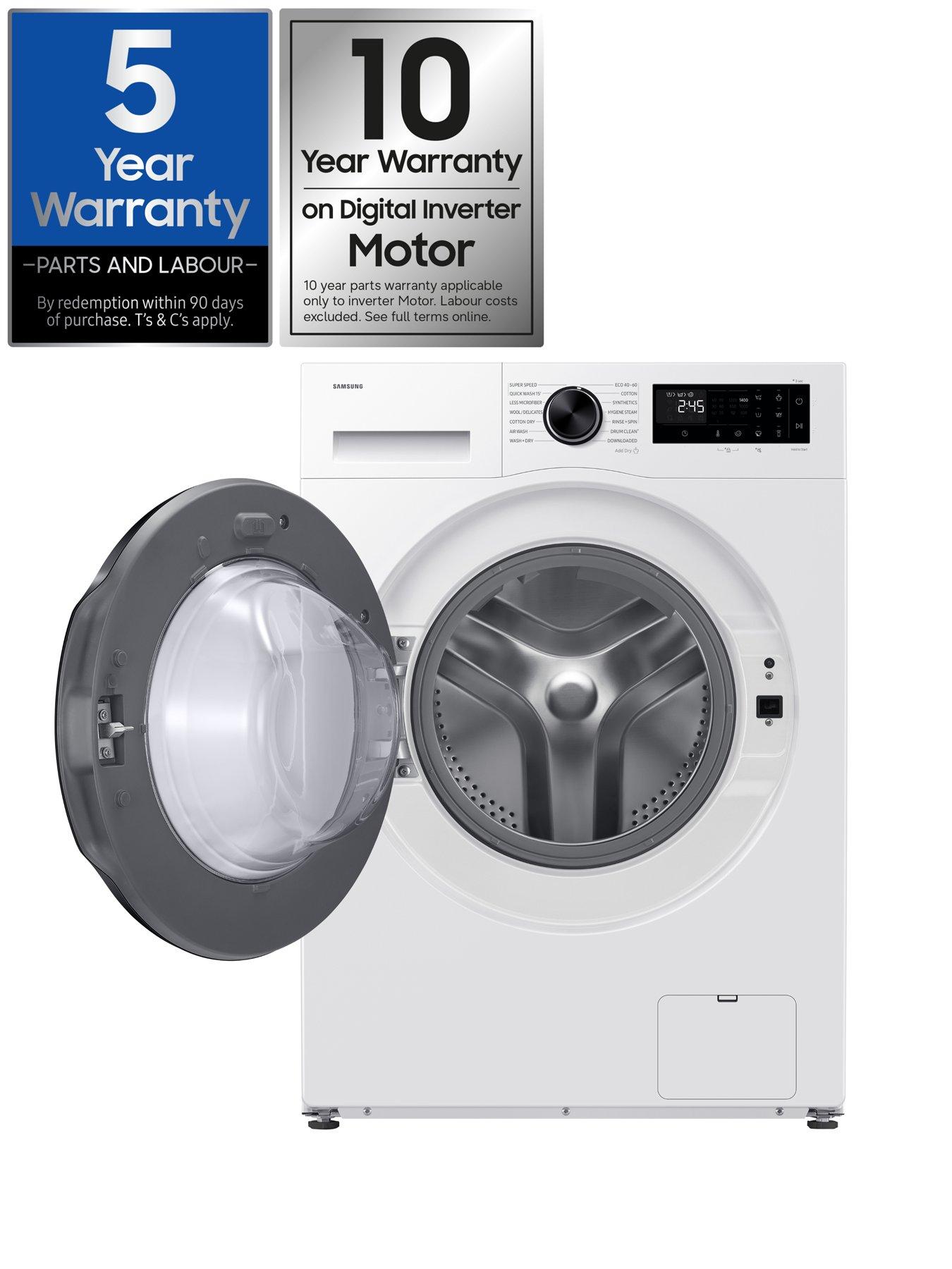 Image 2 of 7 of Samsung Series 5 AI Energy WD90HG5U34BEEU 9kg Load, 6kg Dry, 1400rpm&nbsp;Spin Smart Washer Dryer -&nbsp;White