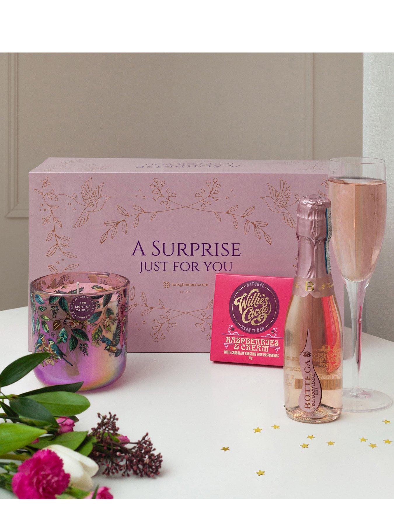 Funky Hampers Pink Glow & Prosecco Gift Box