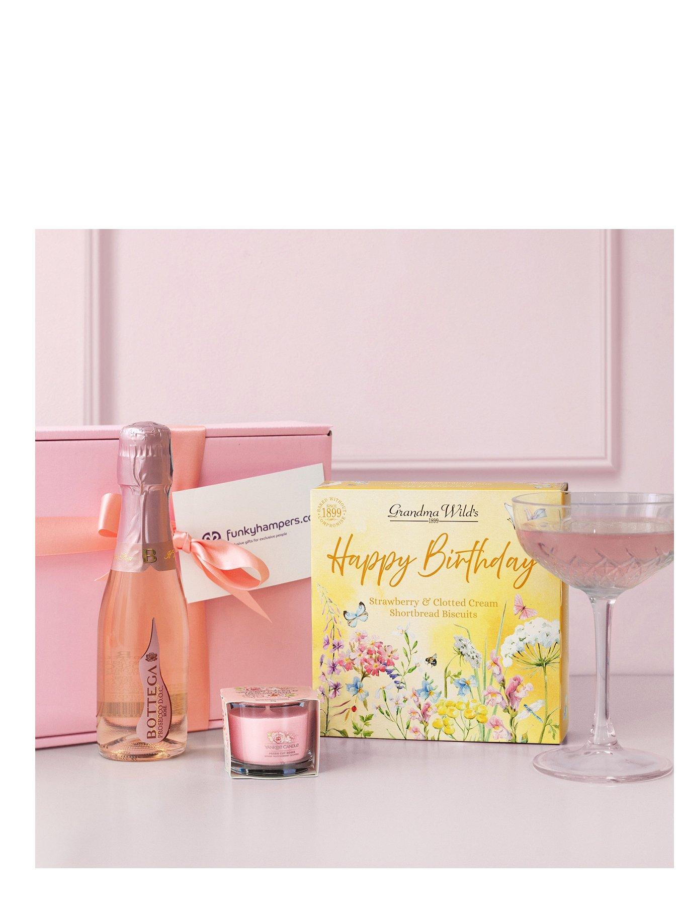 Image 1 of 3 of Funky Hampers Birthday Bubbles & Biscuits Gift Box