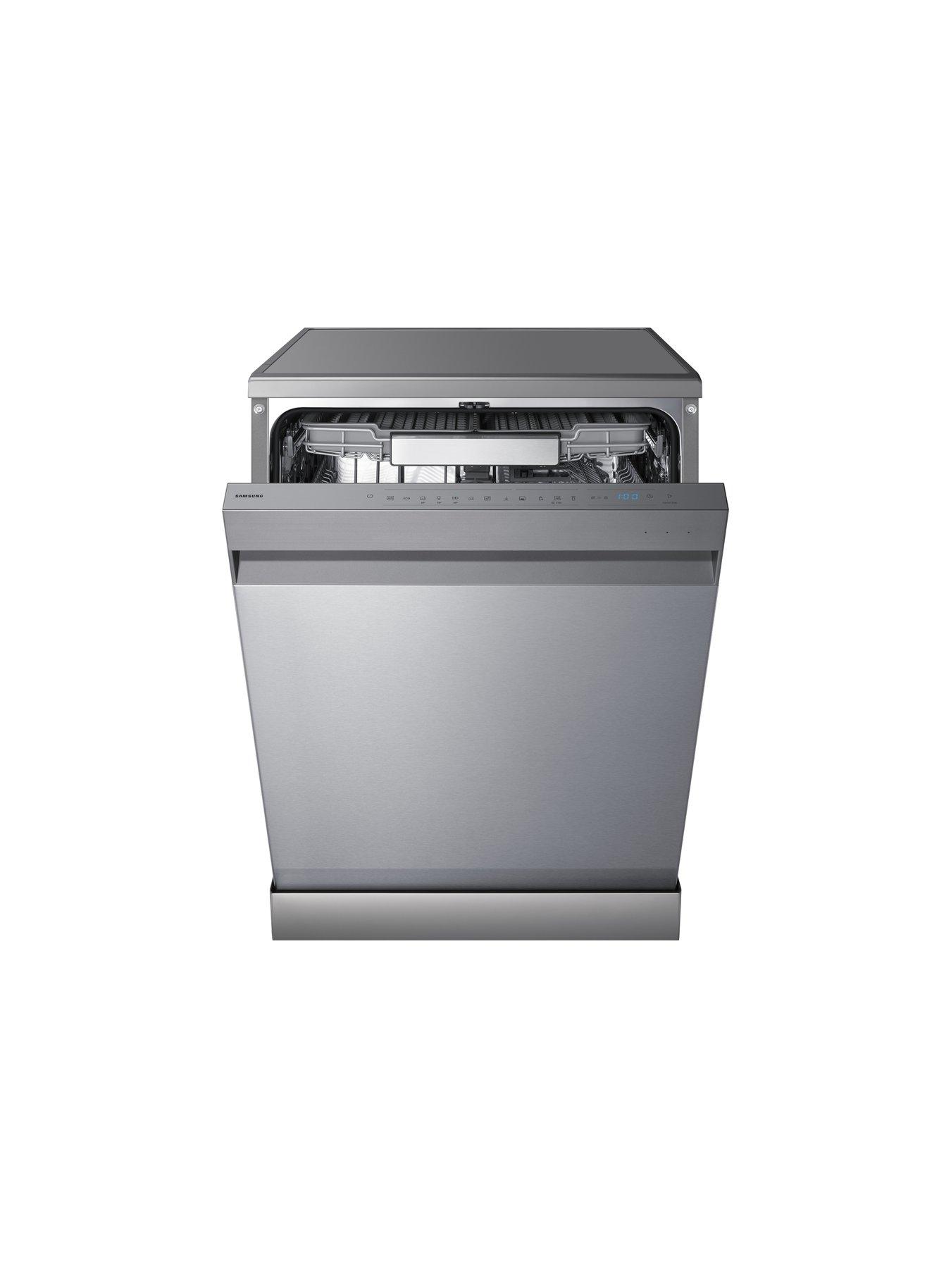 Image 2 of 7 of Samsung Series 7 Auto Open Door DW70H73YCFRU4 14 Place Setting Smart Freestanding Dishwasher -&nbsp;Silver