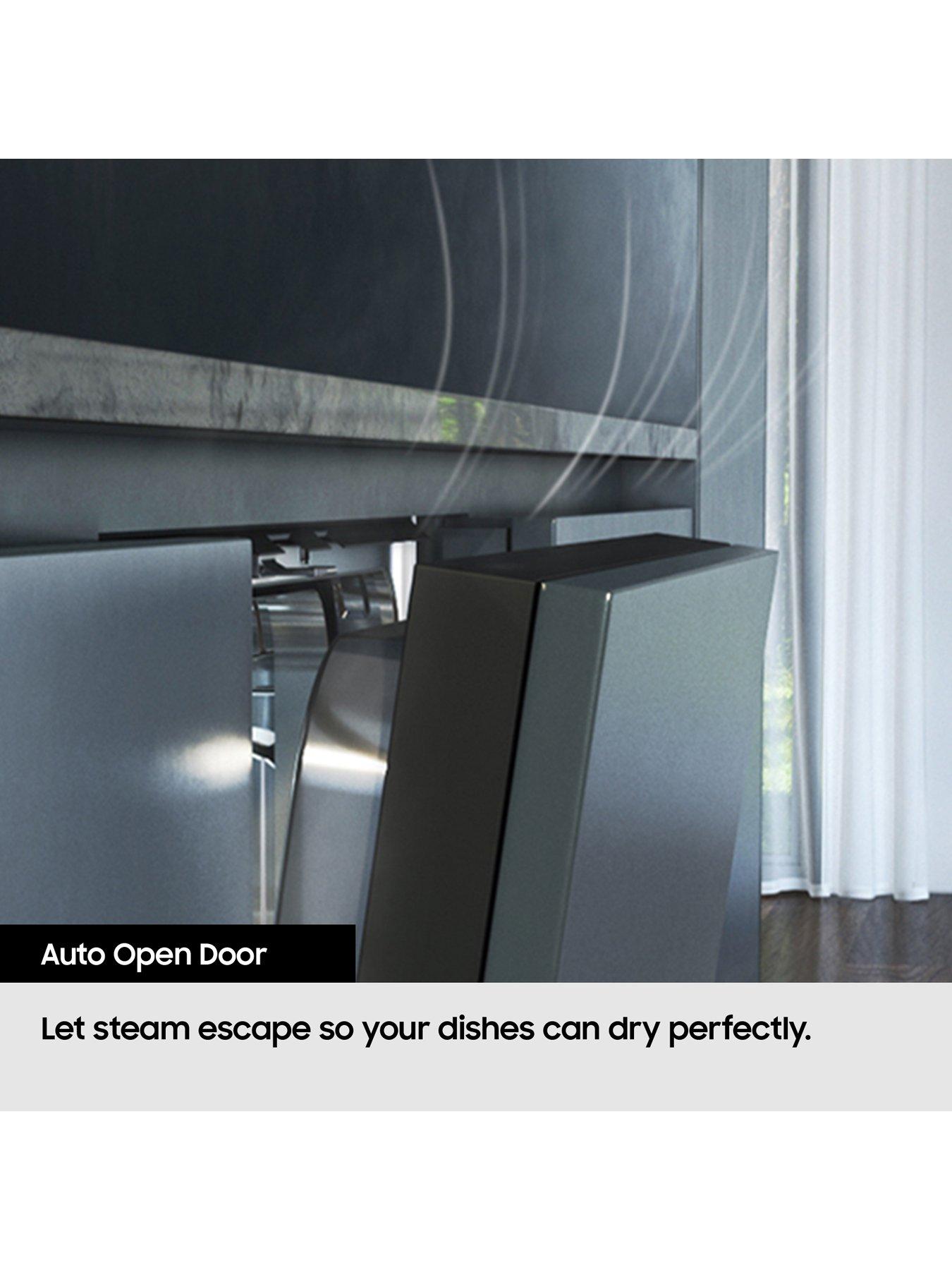 Image 3 of 7 of Samsung Series 7 Auto Open Door DW70H73YCFRU4 14 Place Setting Smart Freestanding Dishwasher -&nbsp;Silver