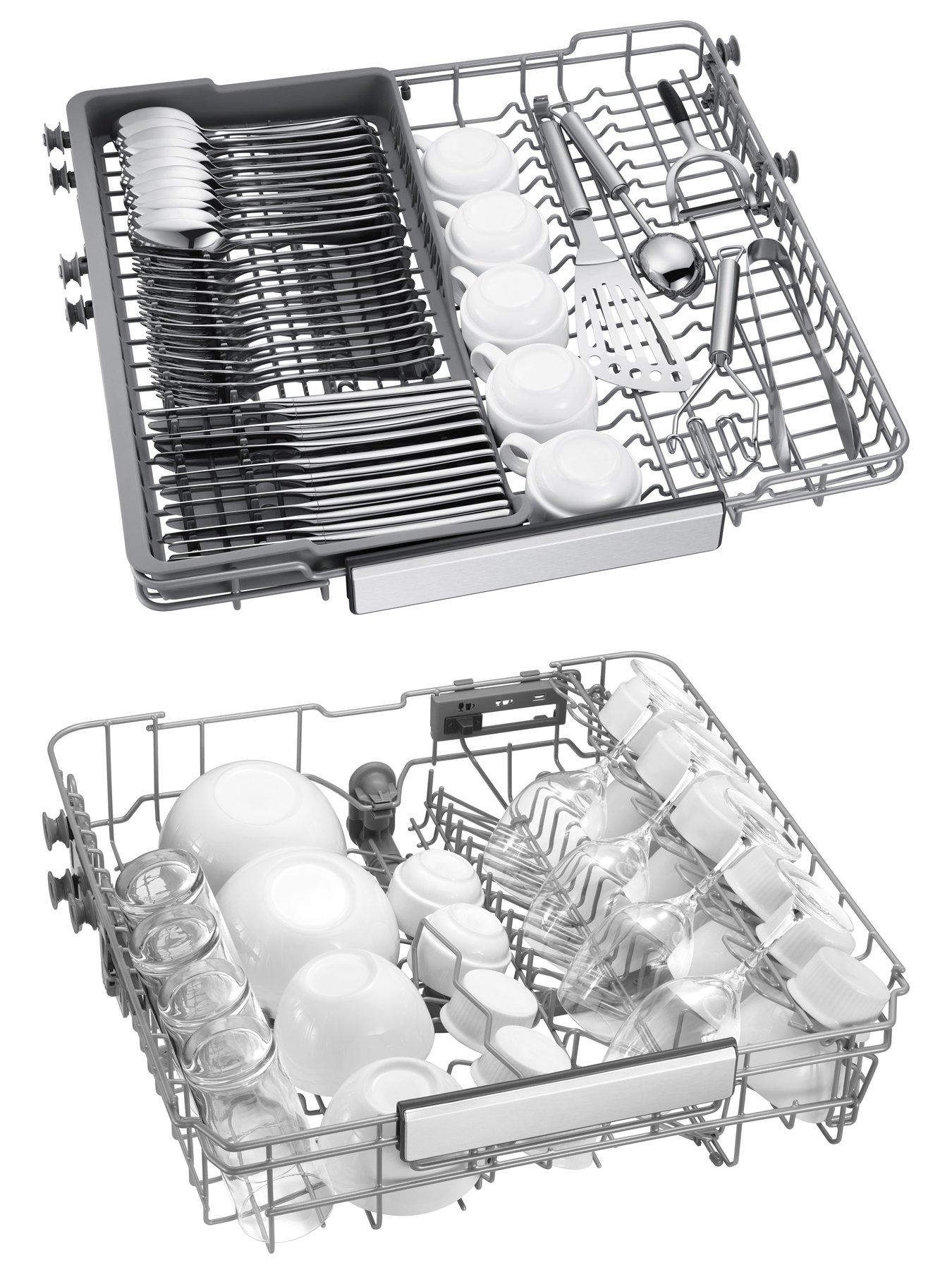 Image 7 of 7 of Samsung Series 7 Auto Open Door DW70H73YCFRU4 14 Place Setting Smart Freestanding Dishwasher -&nbsp;Silver