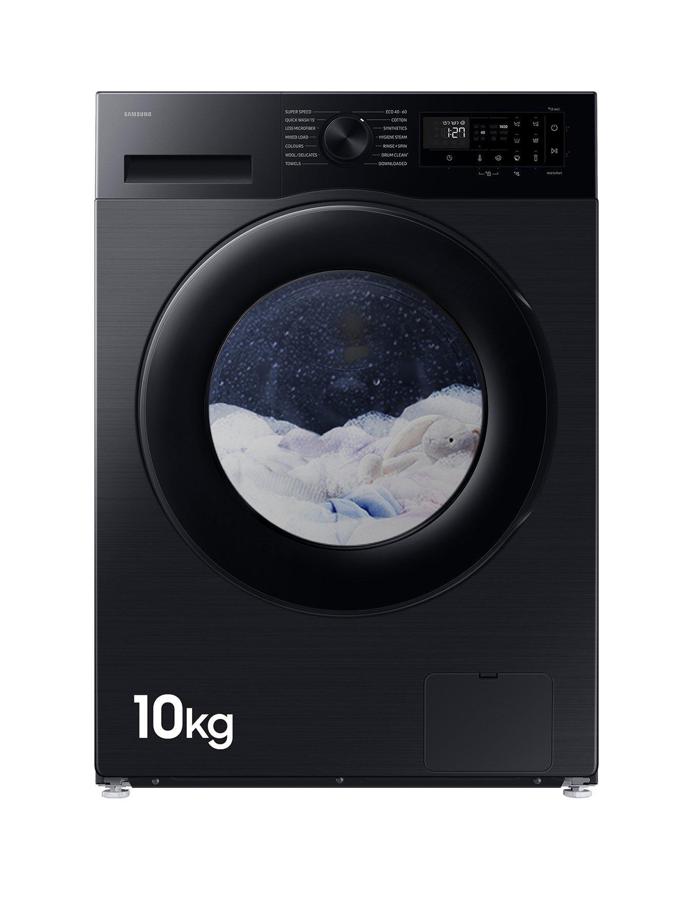Samsung Series 5 AI Energy WW10FG5U34ABEU 10kg Load, 1400rpm Spin Smart Washing Machine - Black