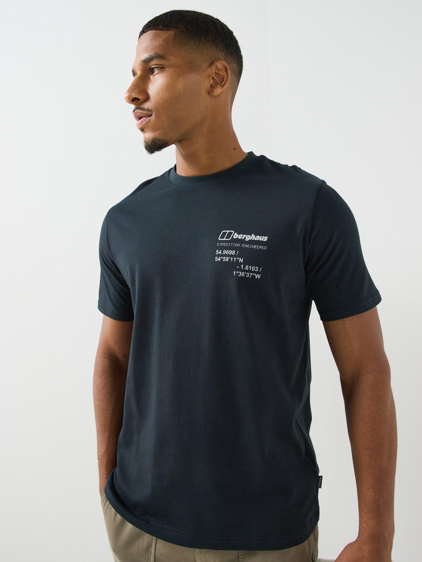 Image 4 of 6 of Berghaus Mens Mount 10 Essential Graphic Crew Neck T-Shirt - Black