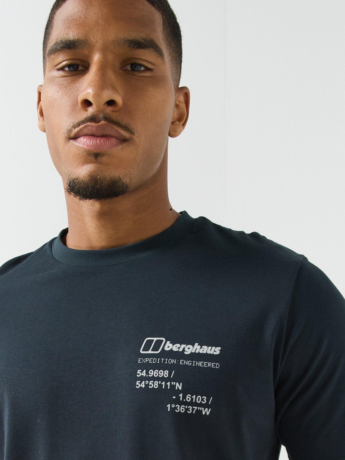 Image 5 of 6 of Berghaus Mens Mount 10 Essential Graphic Crew Neck T-Shirt - Black