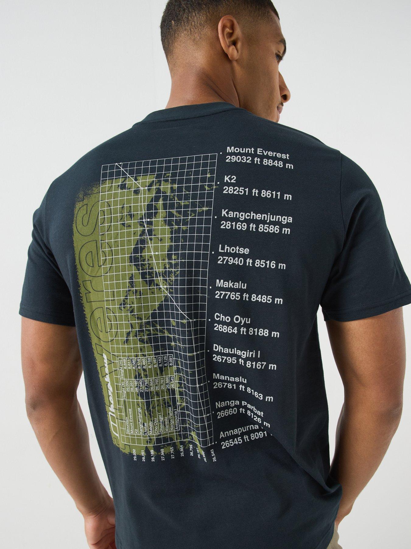 Image 6 of 6 of Berghaus Mens Mount 10 Essential Graphic Crew Neck T-Shirt - Black