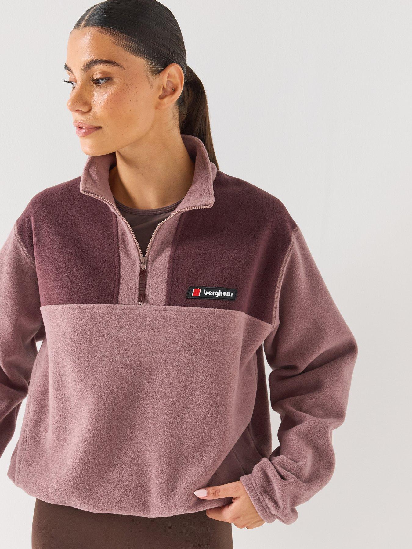 Image 1 of 6 of Berghaus Womens Trango Mountain Half Zip Fleece Midlayer - Brown