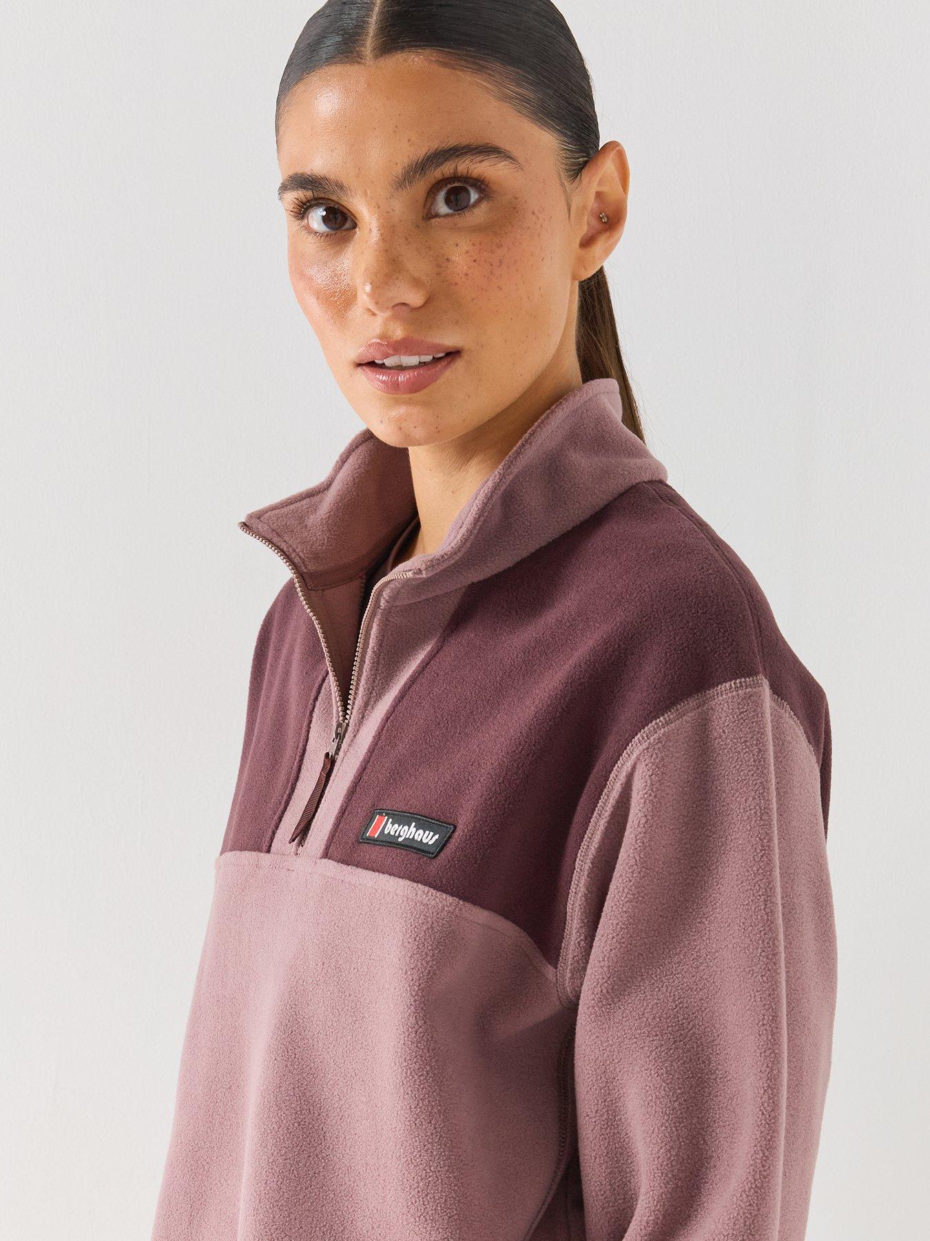 Image 6 of 6 of Berghaus Womens Trango Mountain Half Zip Fleece Midlayer - Brown