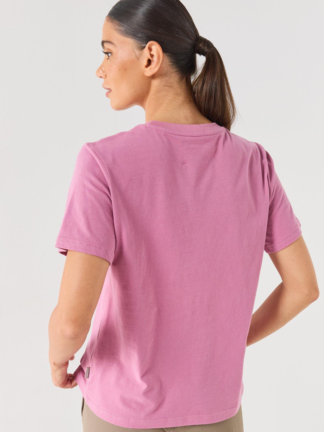 Image 2 of 6 of Berghaus Womens Foliage Logo Graphic Cotton T-Shirt - Pink