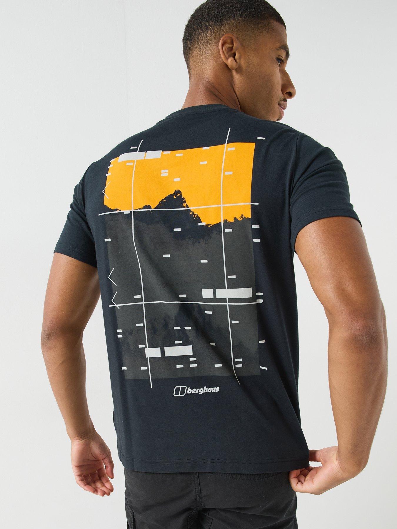 Image 2 of 6 of Berghaus Mens Staticscape Graphic Cotton T-Shirt - Black