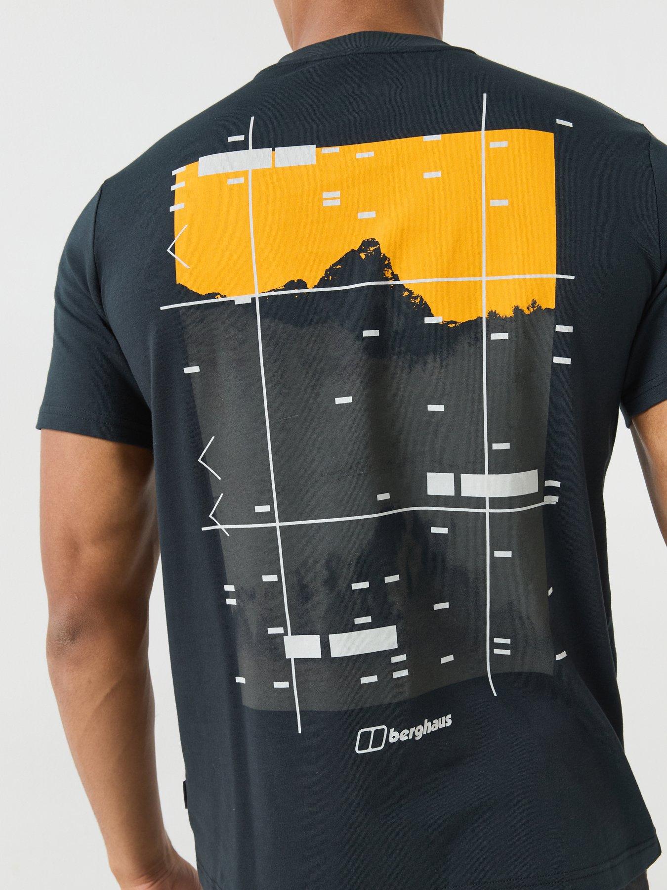 Image 6 of 6 of Berghaus Mens Staticscape Graphic Cotton T-Shirt - Black