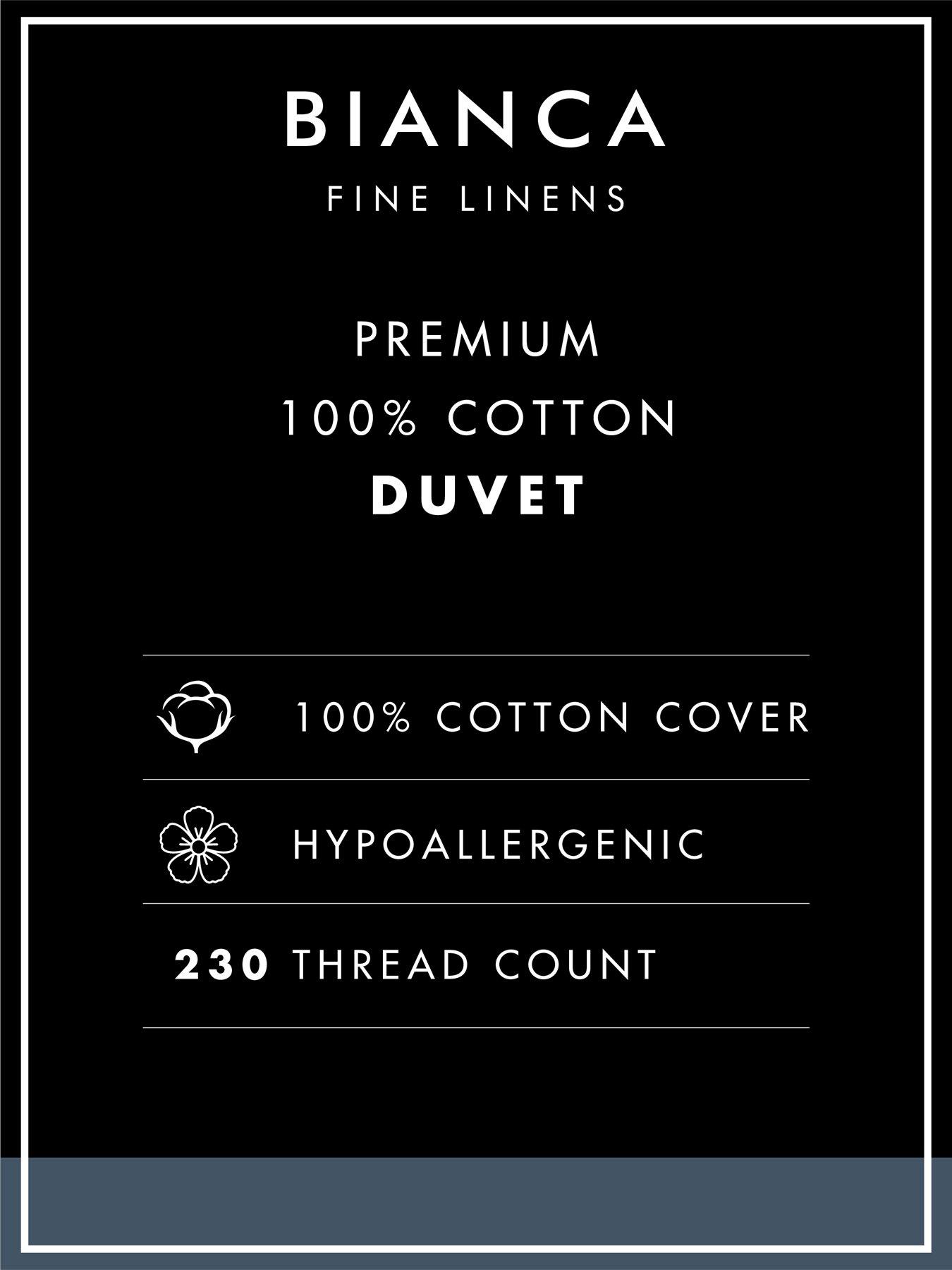 Image 4 of 4 of Bianca Premium Cotton Stripe Duvet - 10.5 Tog
