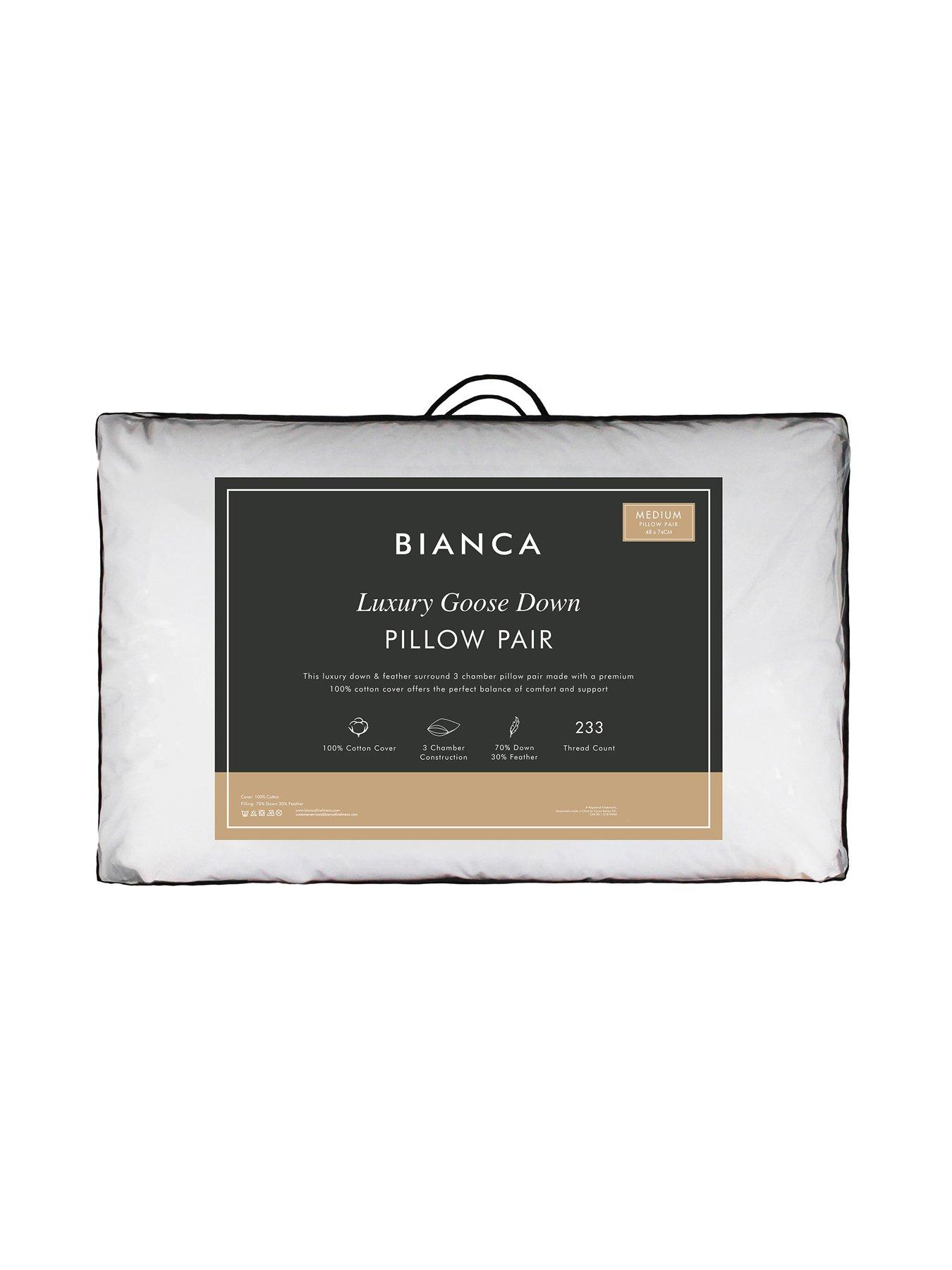  image of bianca-pure-goose-down-pillow-pairs