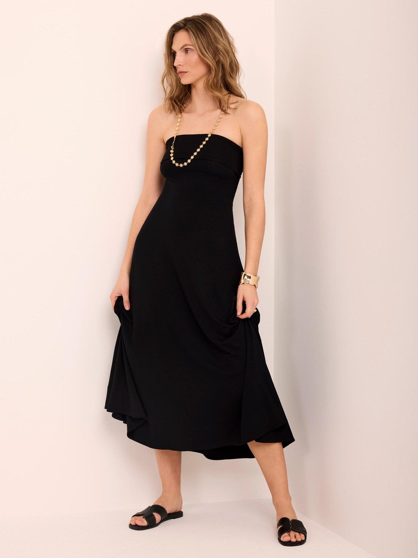 Mint Velvet Bandeau Sundress - Black