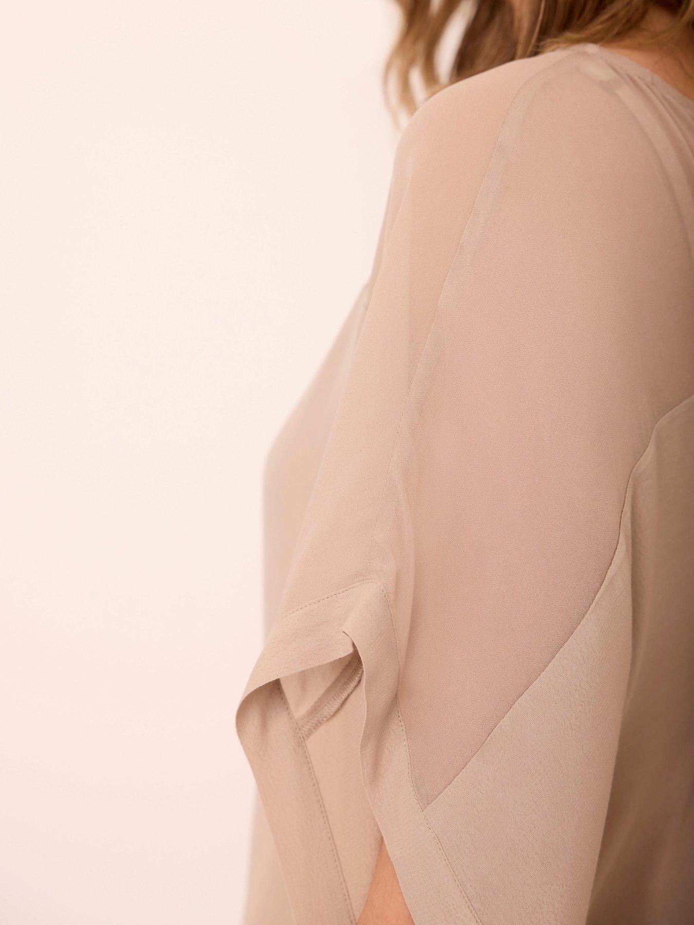  image of mint-velvet-neutral-double-layer-top-cream