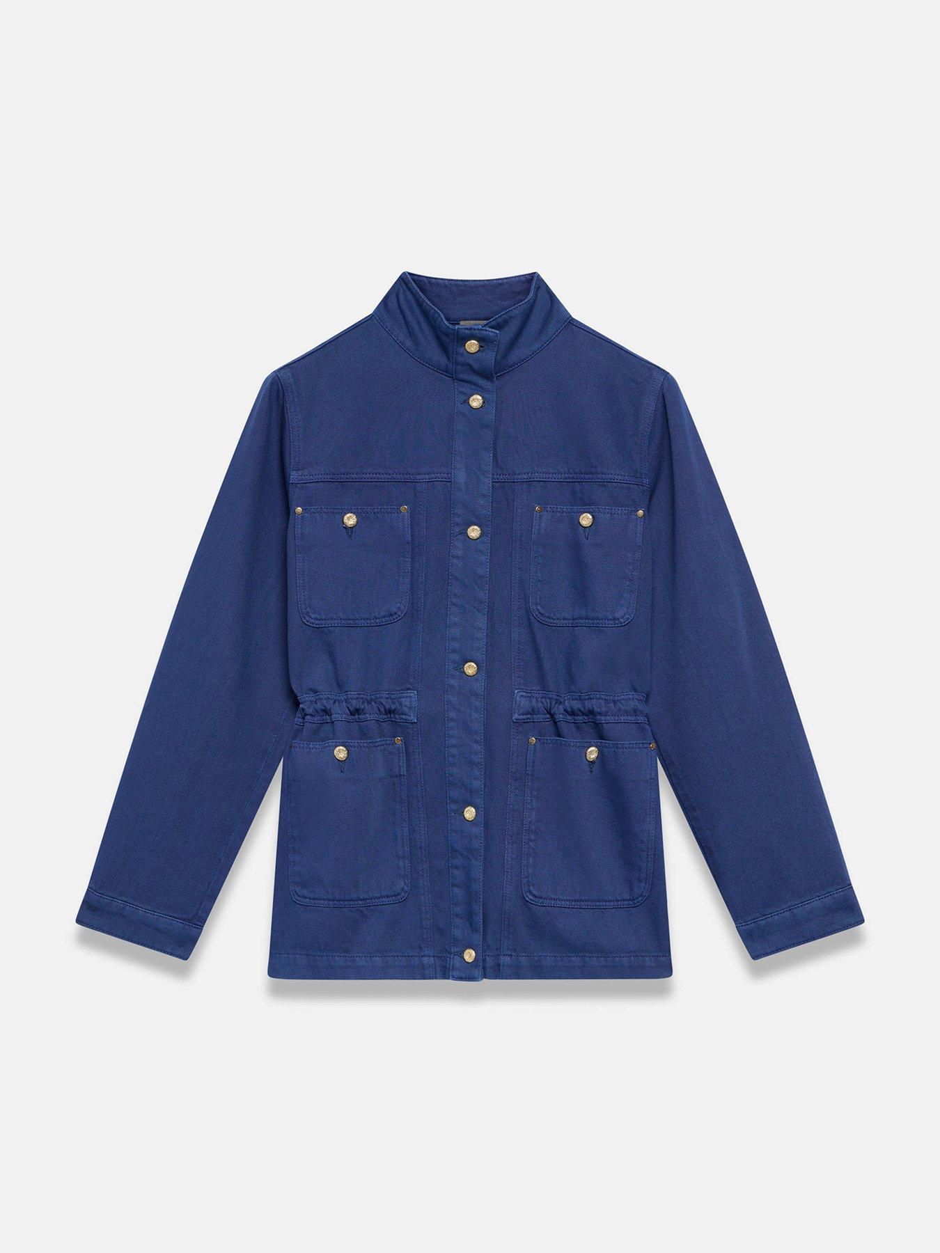  image of mint-velvet-washed-shacket-blue