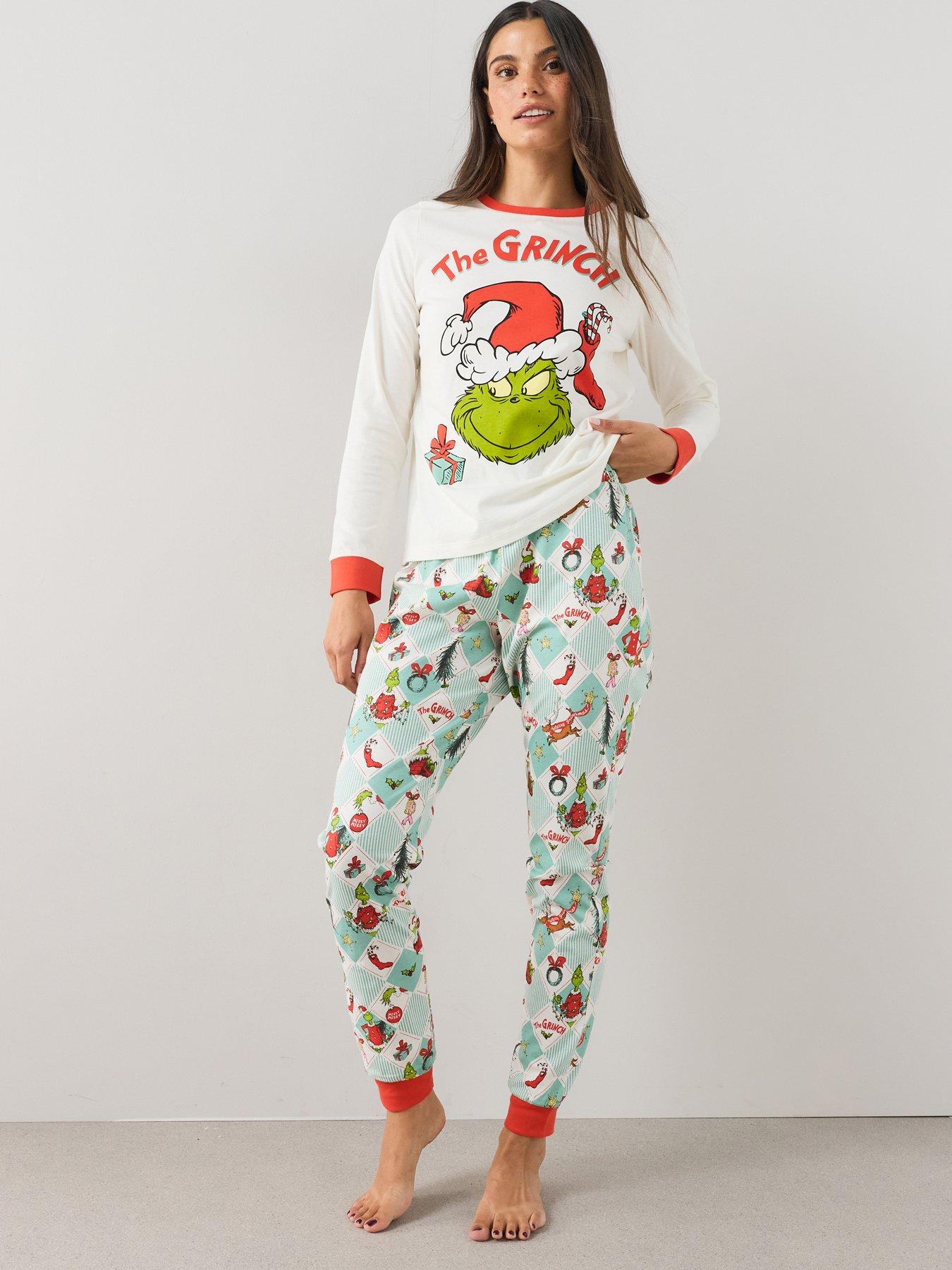 Image 2 of 7 of The Very Collection Womens Grinch Christmas Family Pyjamas