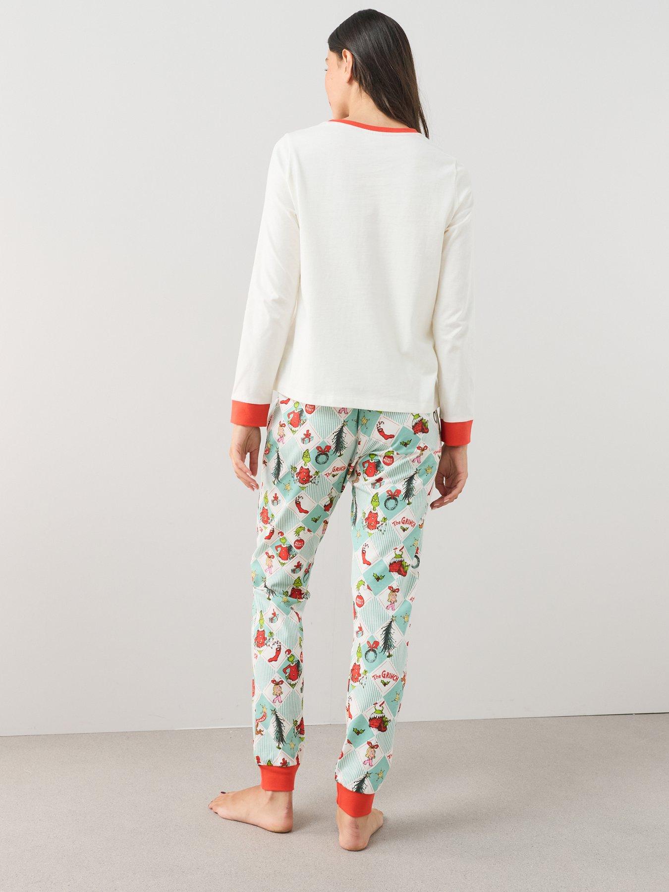 Image 3 of 7 of The Very Collection Womens Grinch Christmas Family Pyjamas