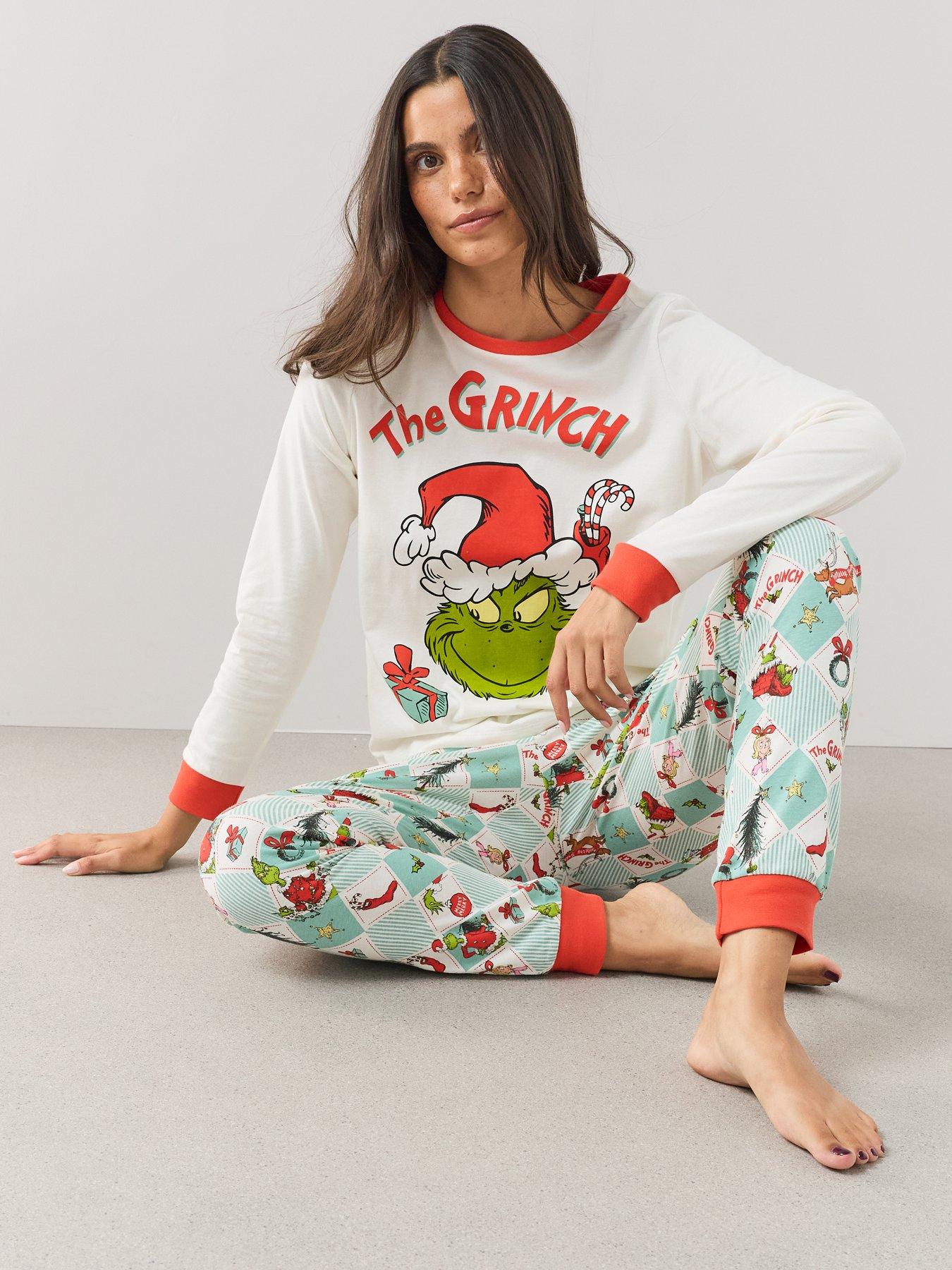 Image 5 of 7 of The Very Collection Womens Grinch Christmas Family Pyjamas