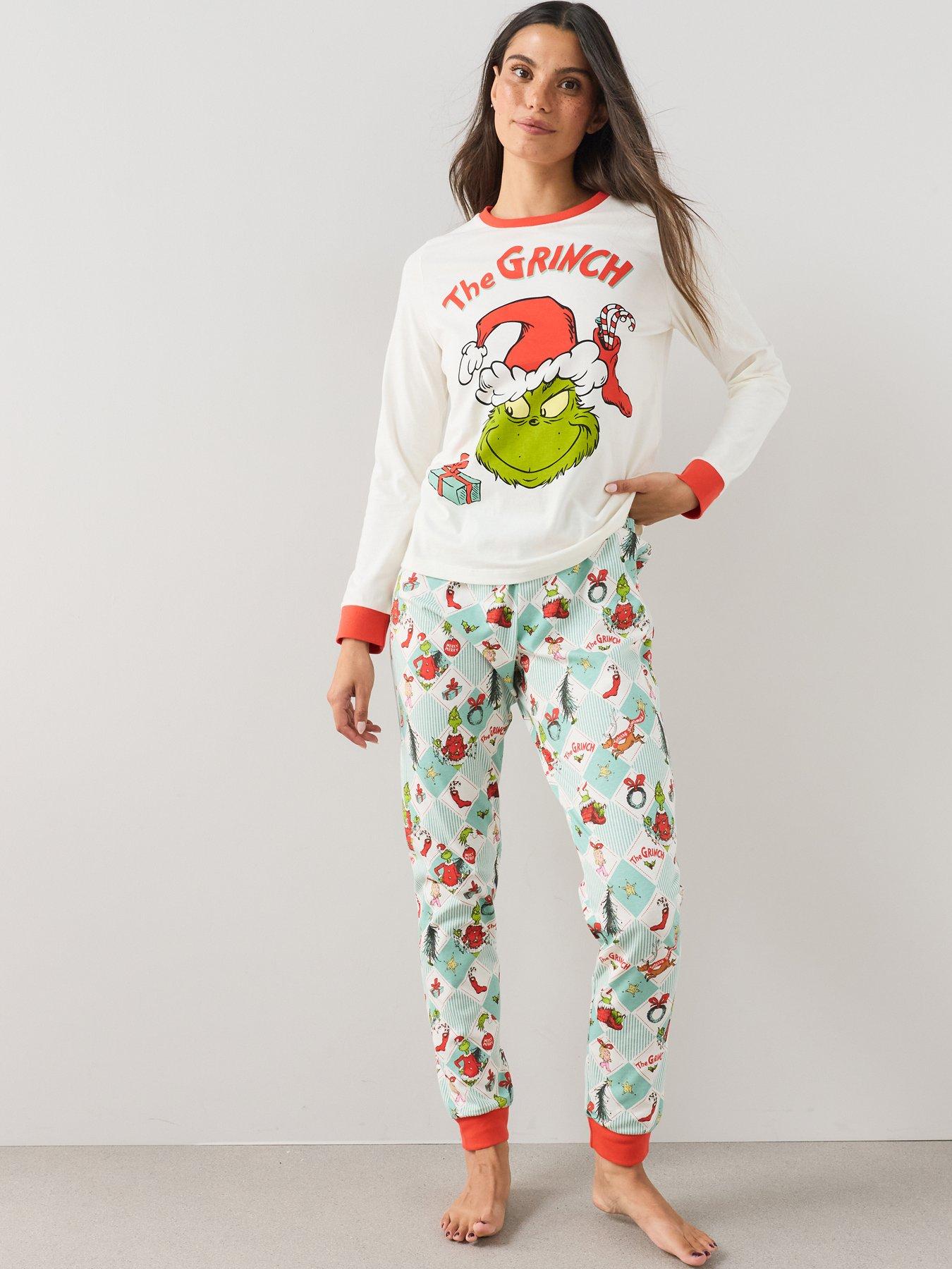 Image 7 of 7 of The Very Collection Womens Grinch Christmas Family Pyjamas