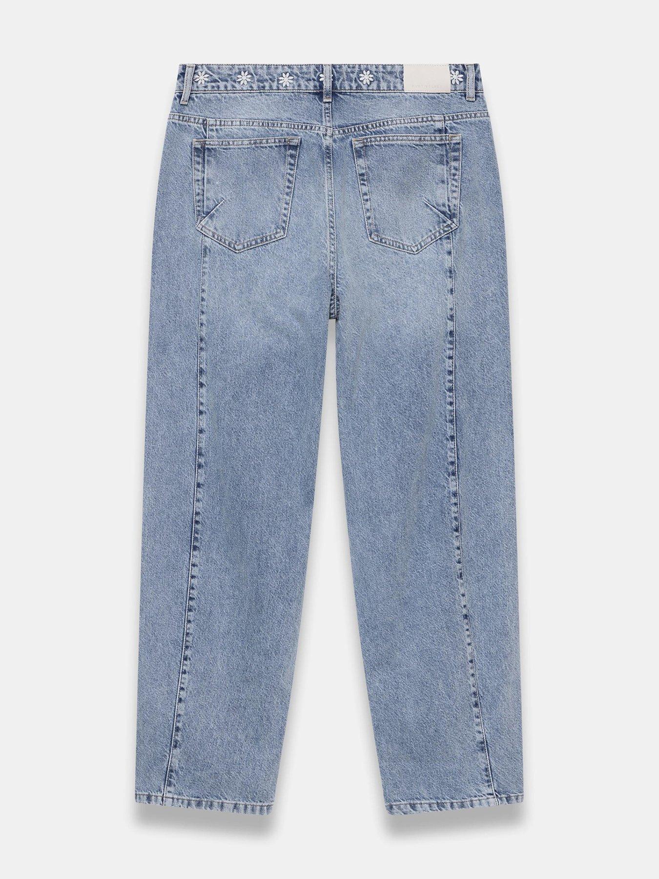 Image 6 of 6 of Mint Velvet Mid Indigo Embroidered Jean - Blue