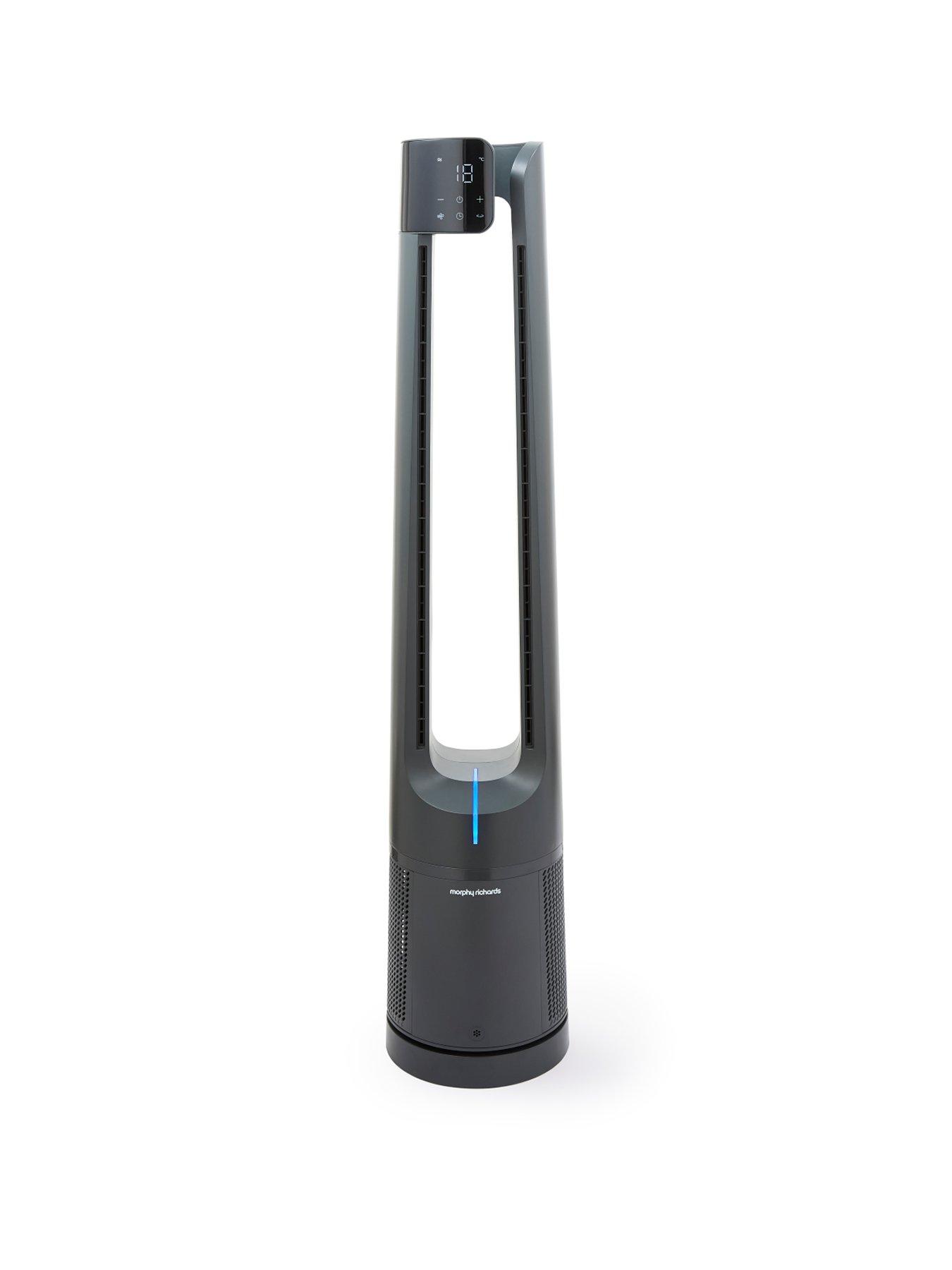 Morphy Richards AirFlex 42" Bladeless Tower Fan & Air Purifier with Remote Control - Grey
