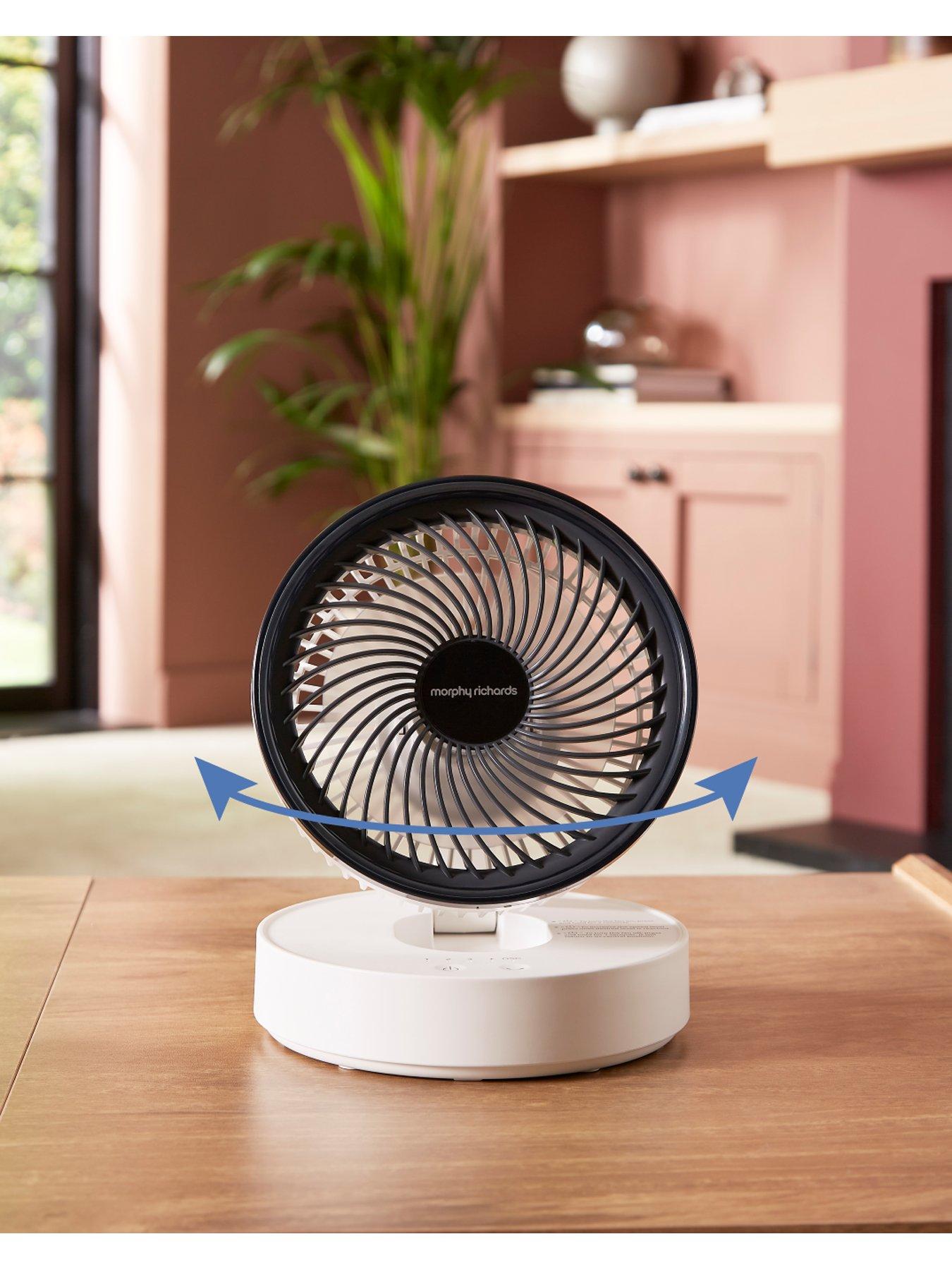  image of morphy-richards-airflex-6-portable-oscillating-usb-fan-whitegrey