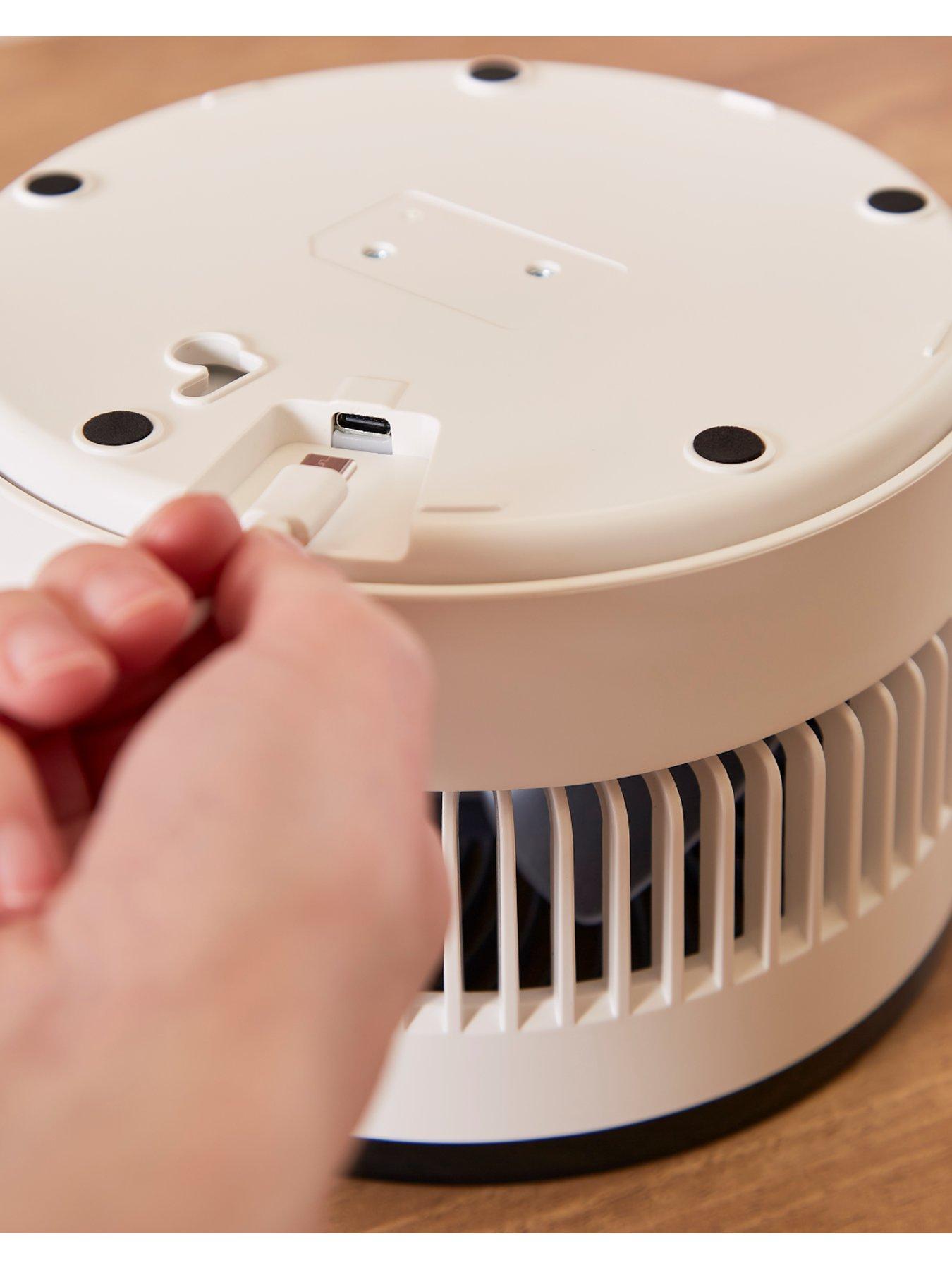  image of morphy-richards-airflex-6-portable-oscillating-usb-fan-whitegrey