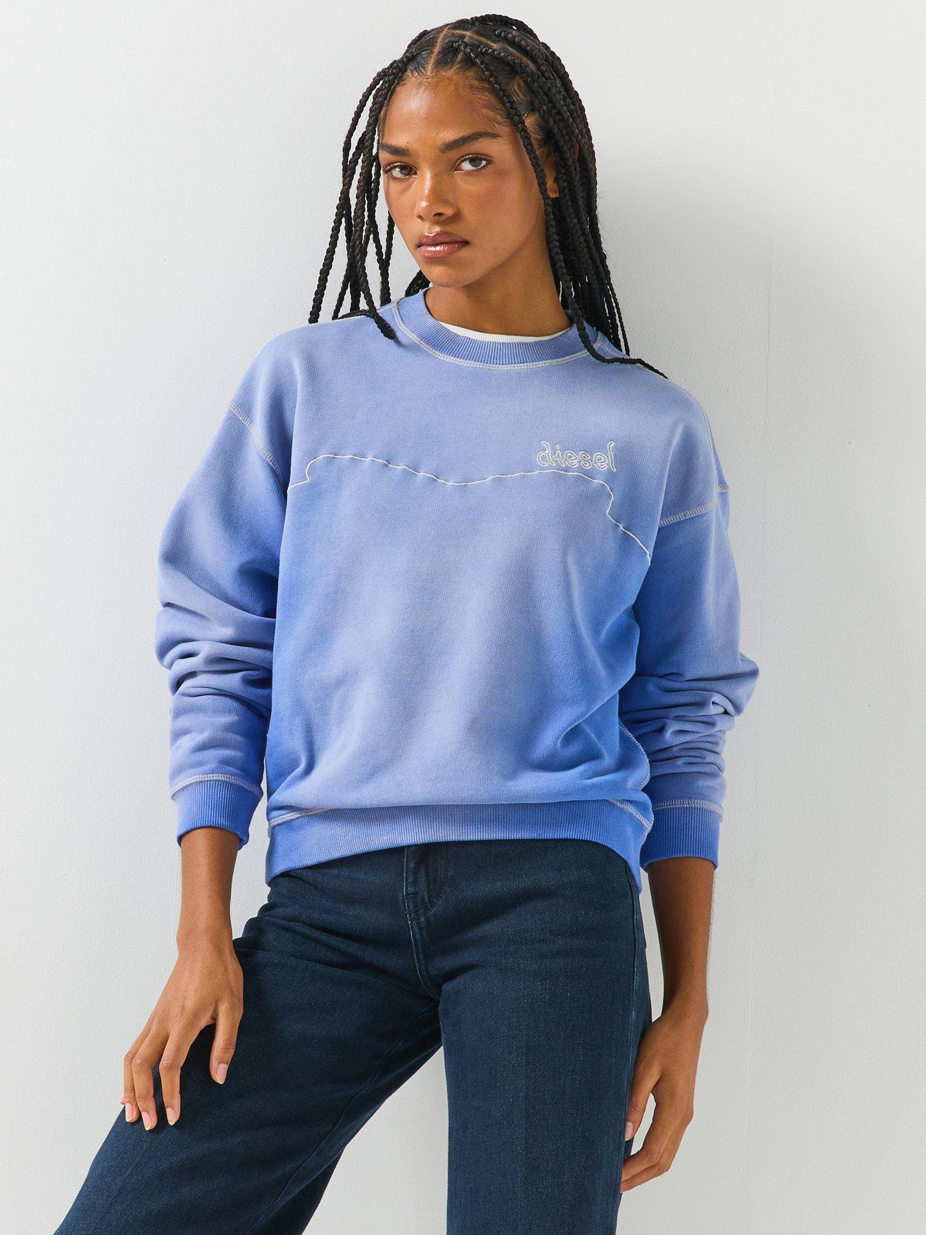 Image 1 of 6 of Diesel Womens Crew Neck Sweater - Blue