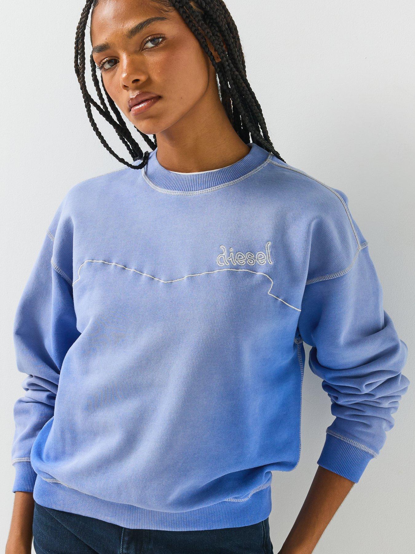 Image 5 of 6 of Diesel Womens Crew Neck Sweater - Blue