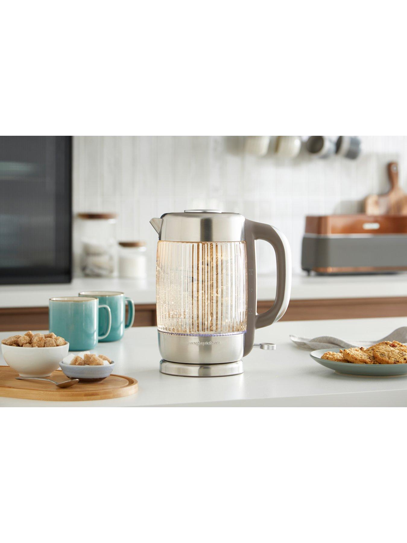 Image 2 of 8 of Morphy Richards Lantern 1.5L Jug Glass Kettle - Amber