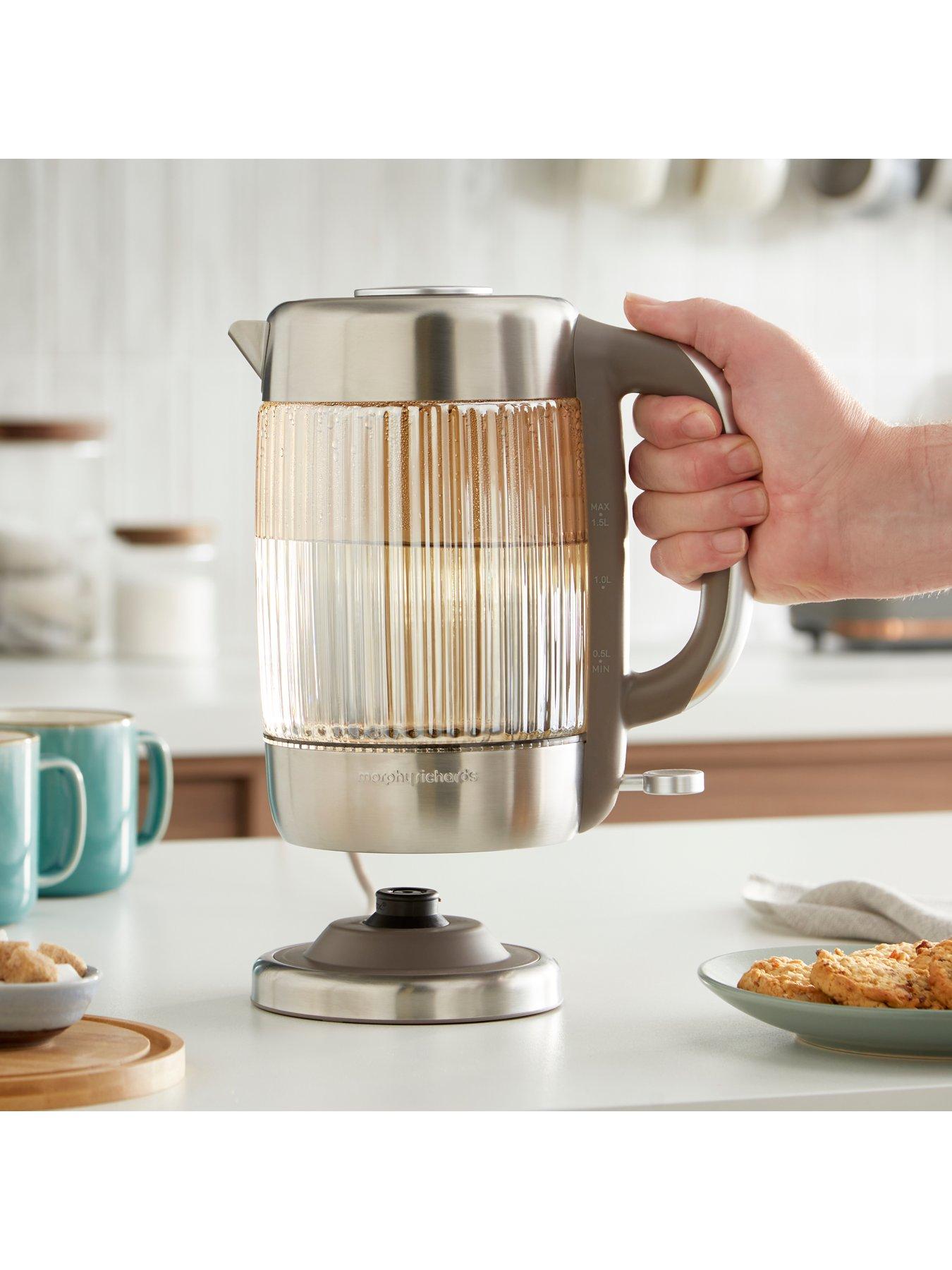 Image 5 of 8 of Morphy Richards Lantern 1.5L Jug Glass Kettle - Amber