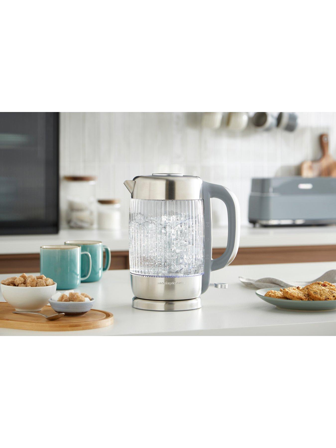 Image 2 of 8 of Morphy Richards Lantern 1.5L Jug Glass Kettle - Smoked