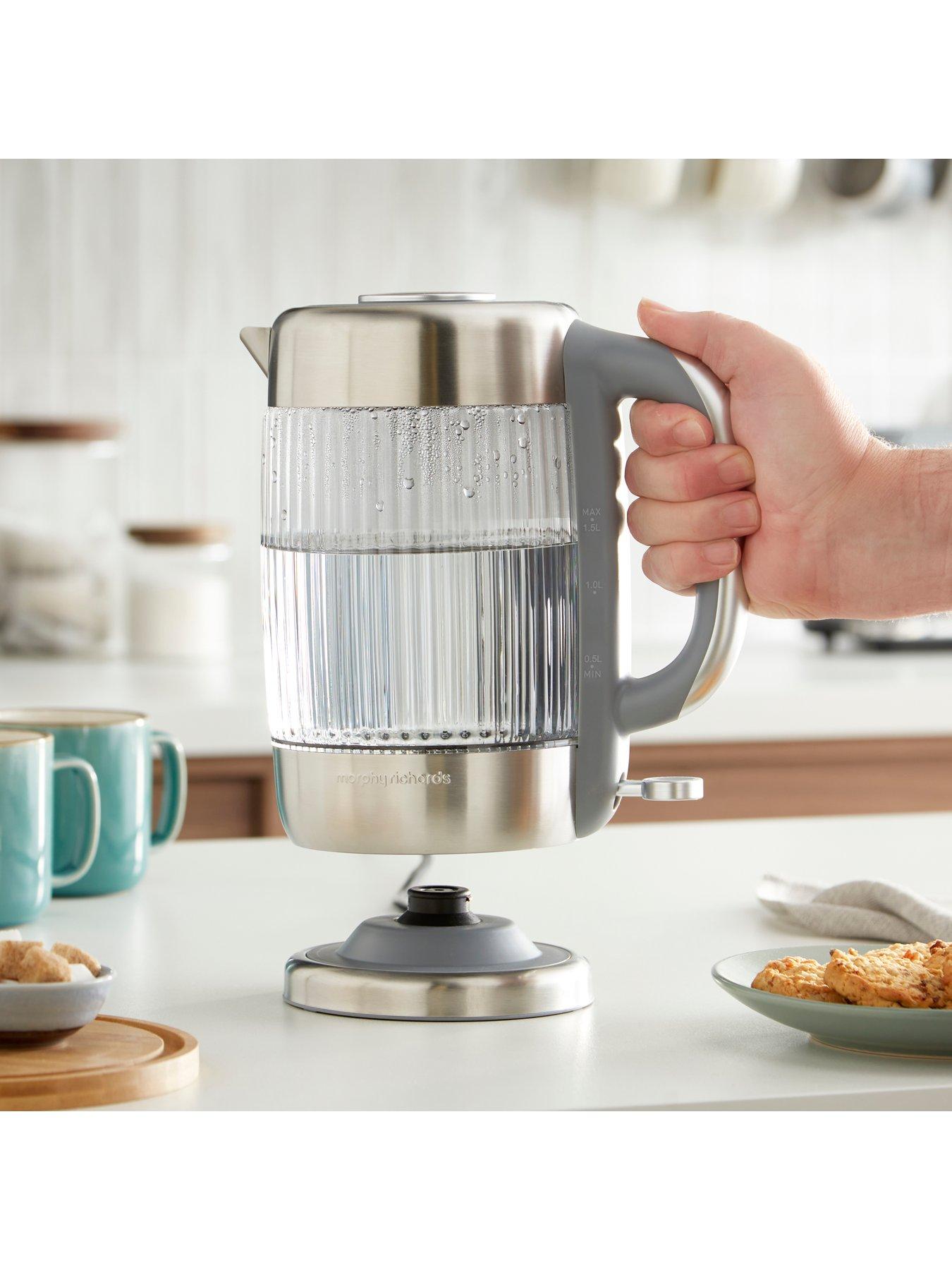Image 5 of 8 of Morphy Richards Lantern 1.5L Jug Glass Kettle - Smoked