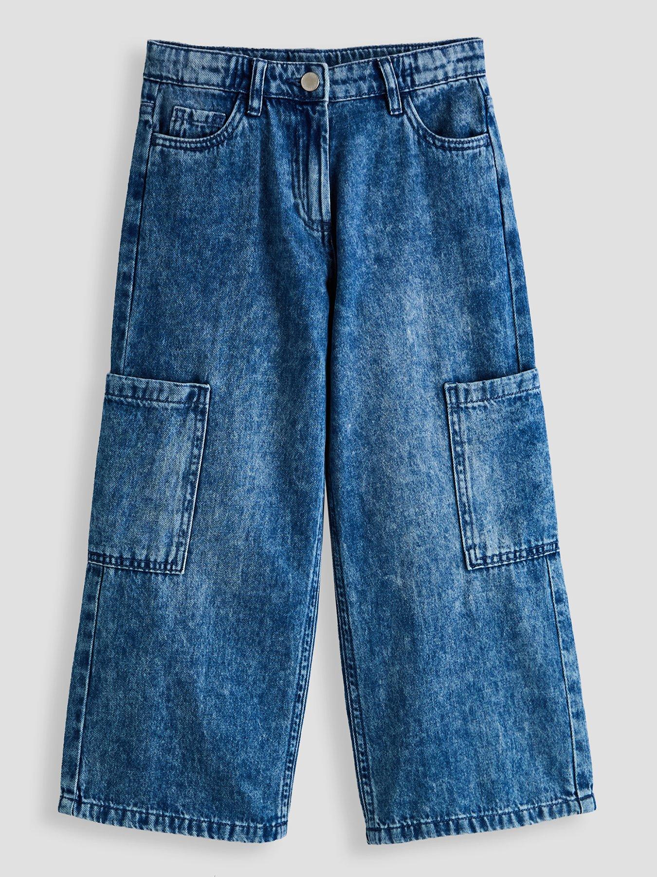 The Very Collection Girls Cargo Pocket Denim Jean
